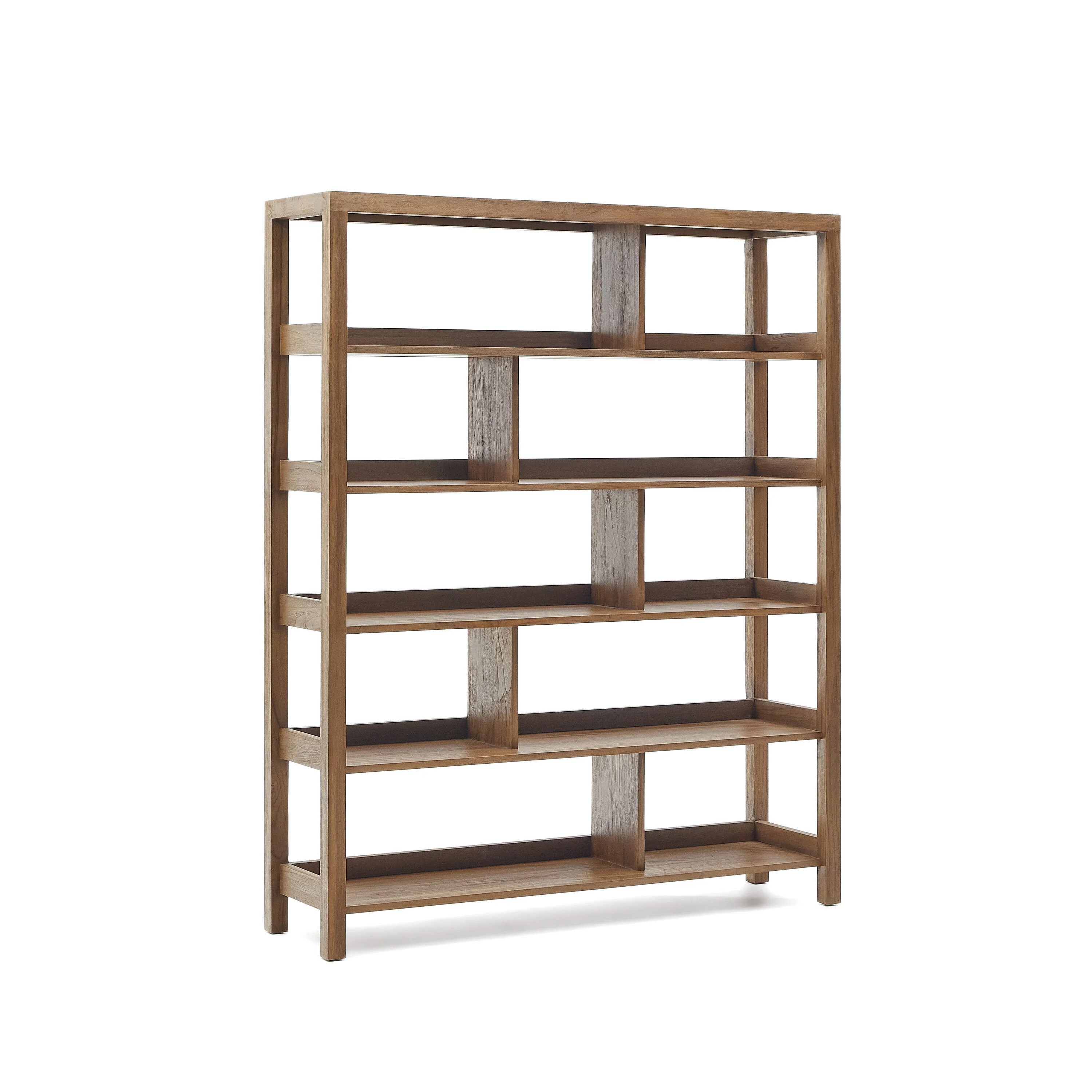 Kave Home - Stellingkast Sashi van massief teakhout 150 x 185 cm - Image 4
