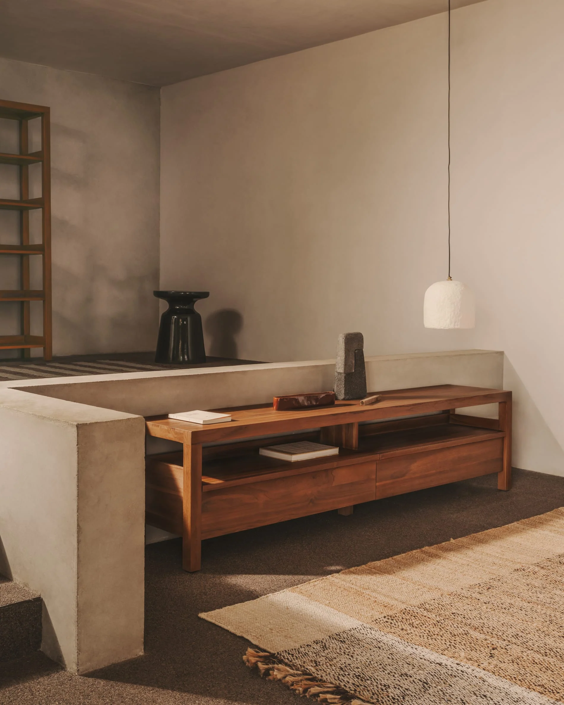 Kave Home - Stellingkast Sashi van massief teakhout 150 x 185 cm - Image 7