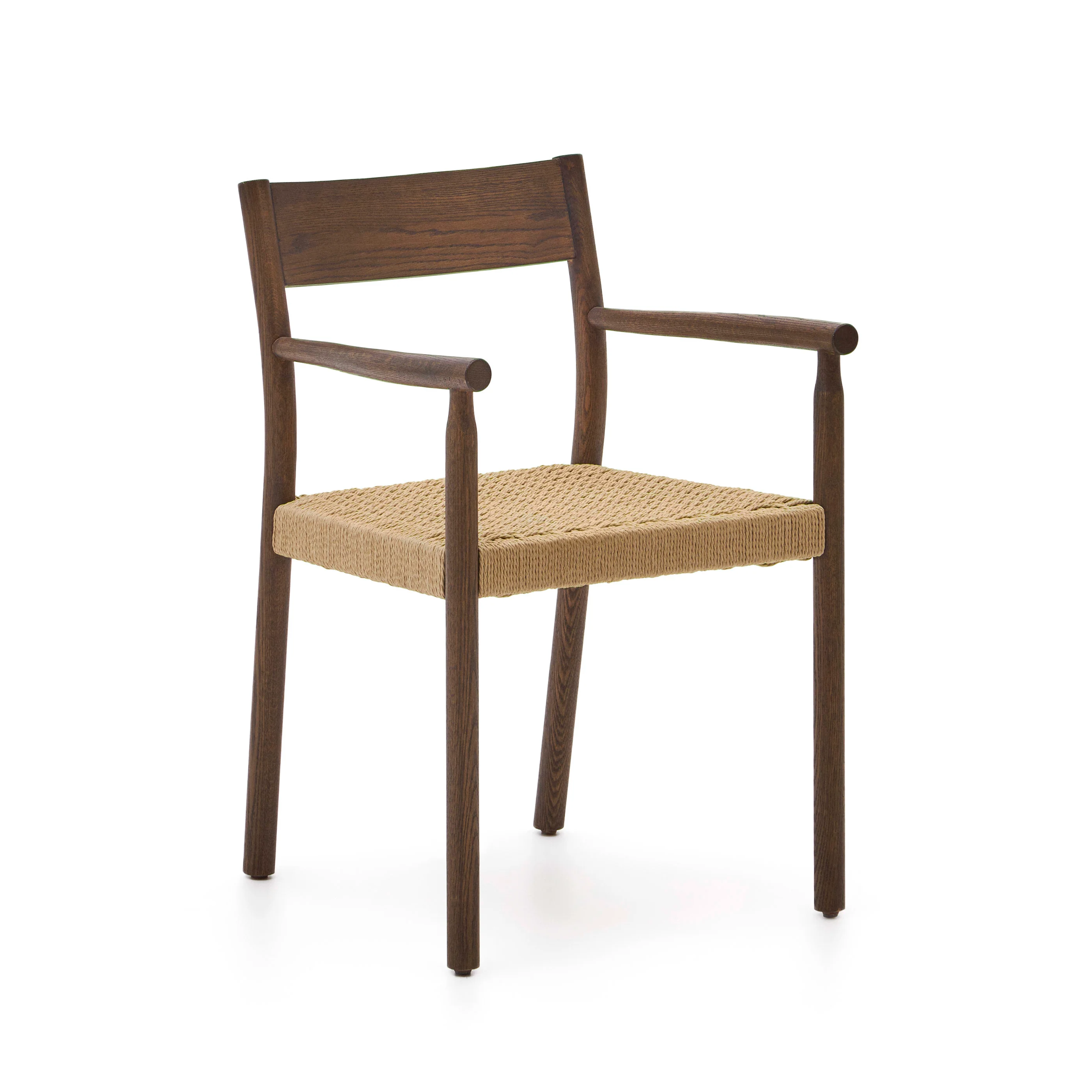 Kave Home - Yalia-stoel in massief eikenhout FSC 100% met natuurlijke - Image 3