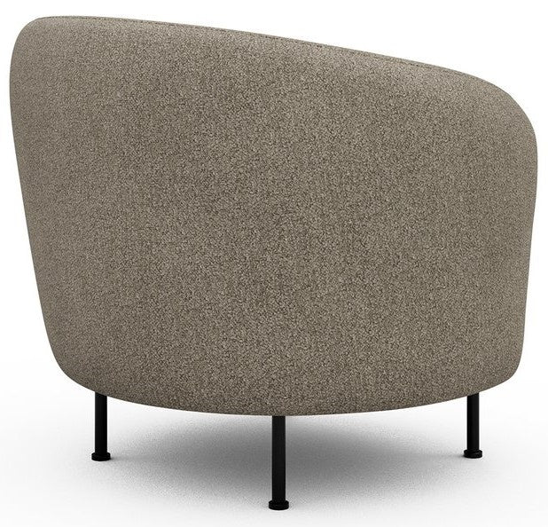 Kragelund Gran Fauteuil Beige Bouclé Cirkel-Poot - Image 4