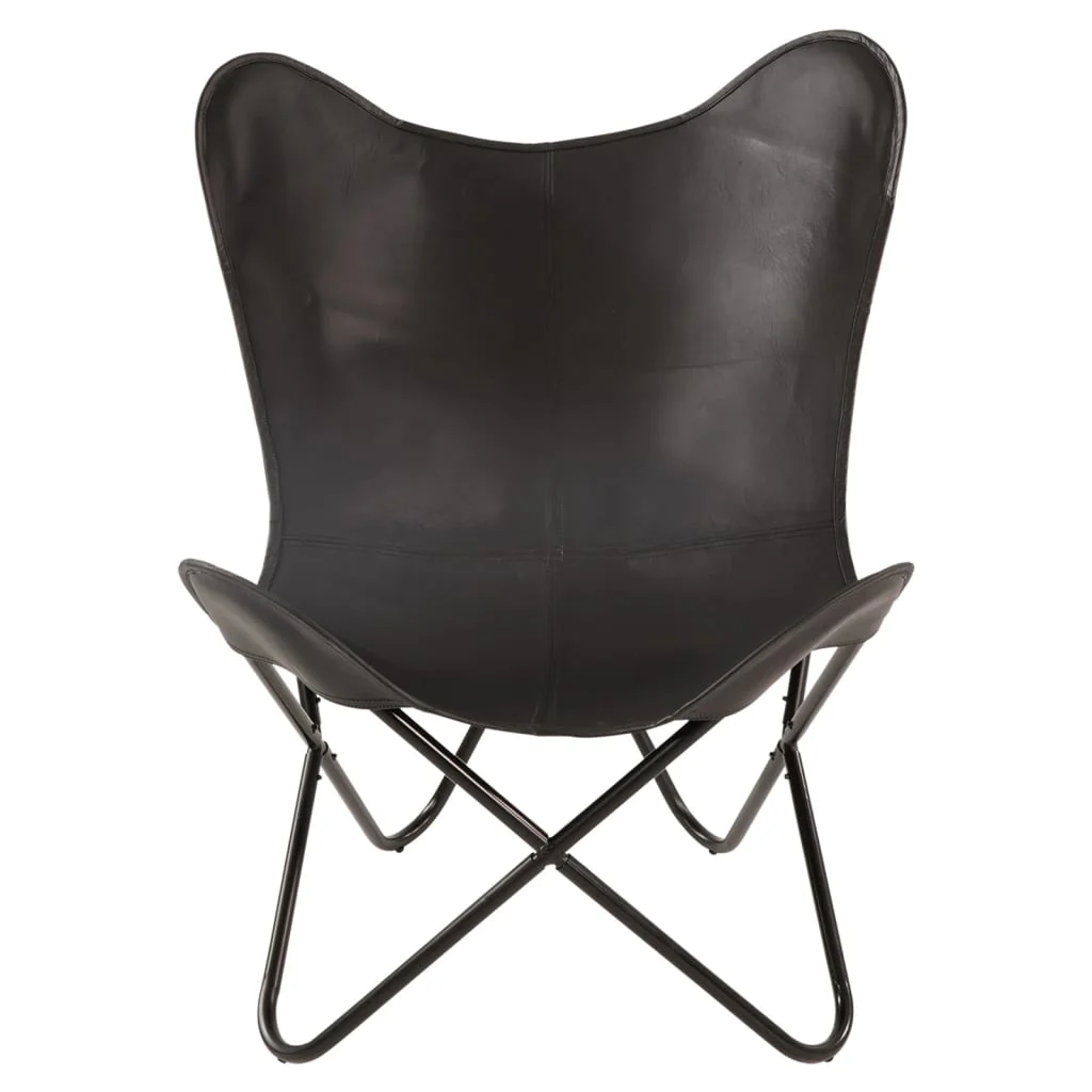 Lesli Living Vlinderstoel Buffalo 75x75x87 cm zwart - Image 3