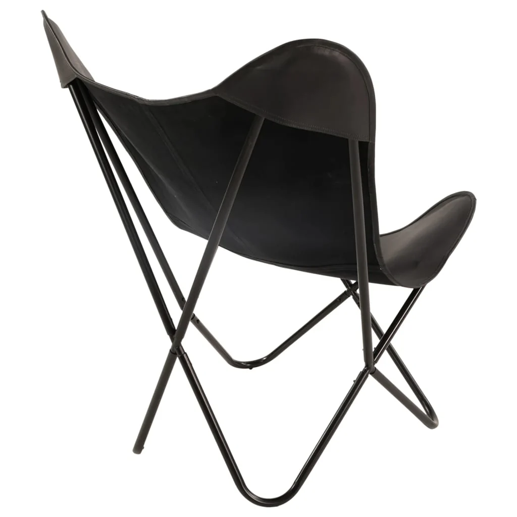 Lesli Living Vlinderstoel Buffalo 75x75x87 cm zwart - Image 4