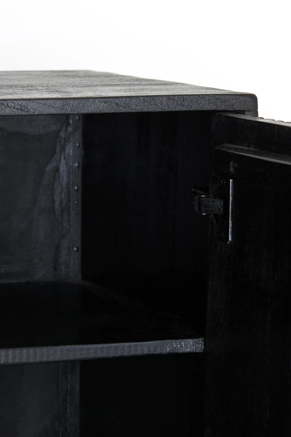 Light & Living - Abage wandkast 150x40x80 cm hout zwart - Image 4