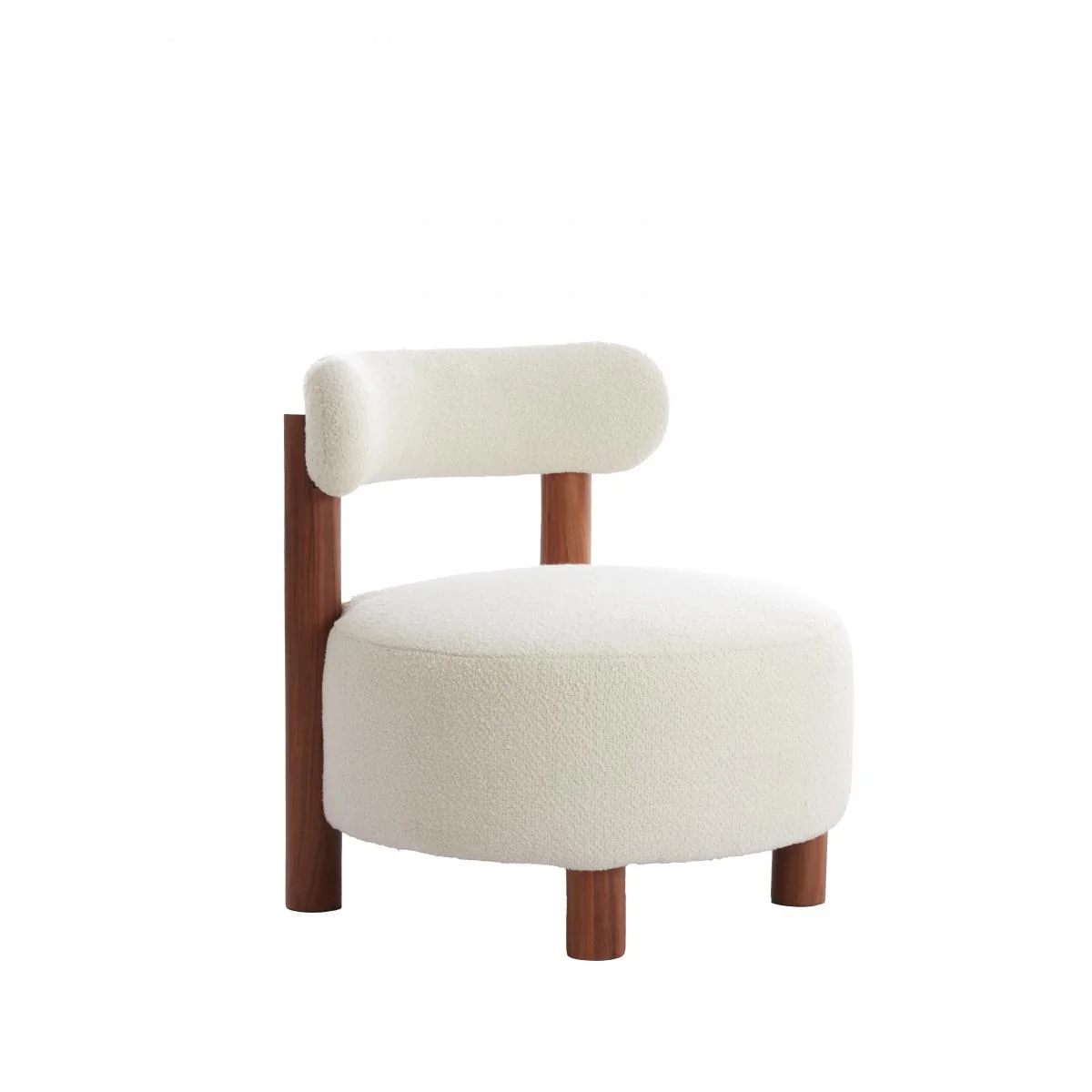 Light & Living - Ferentino fauteuil - acacia hout|bouclé crème - Image 2