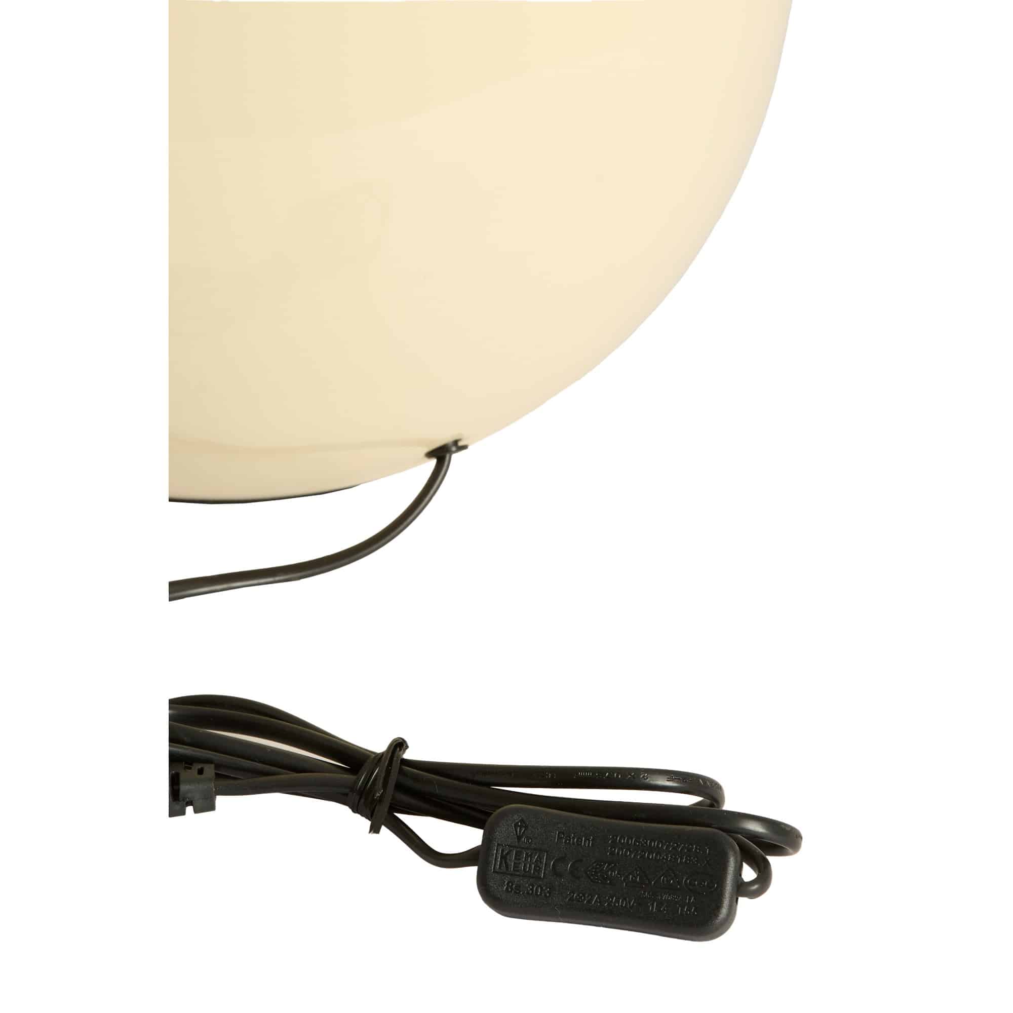 Light & Living Lampvoet Benao - Glanzend Crème - Ø31x53cm - Image 6