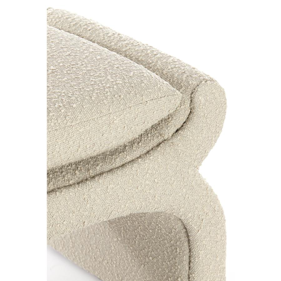 Light & Living - Nafya poef 60x46x46 cm bouclé - taupe - Image 3