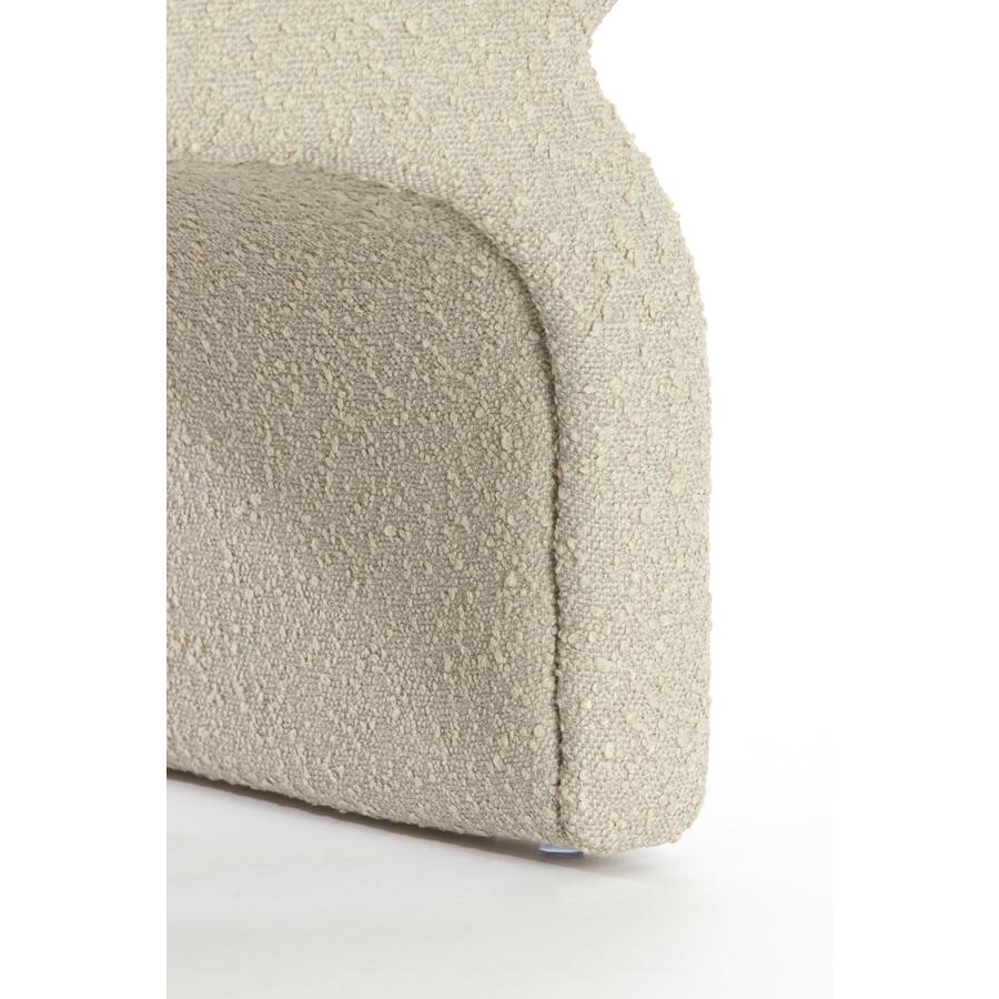 Light & Living - Nafya poef 60x46x46 cm bouclé - taupe - Image 5
