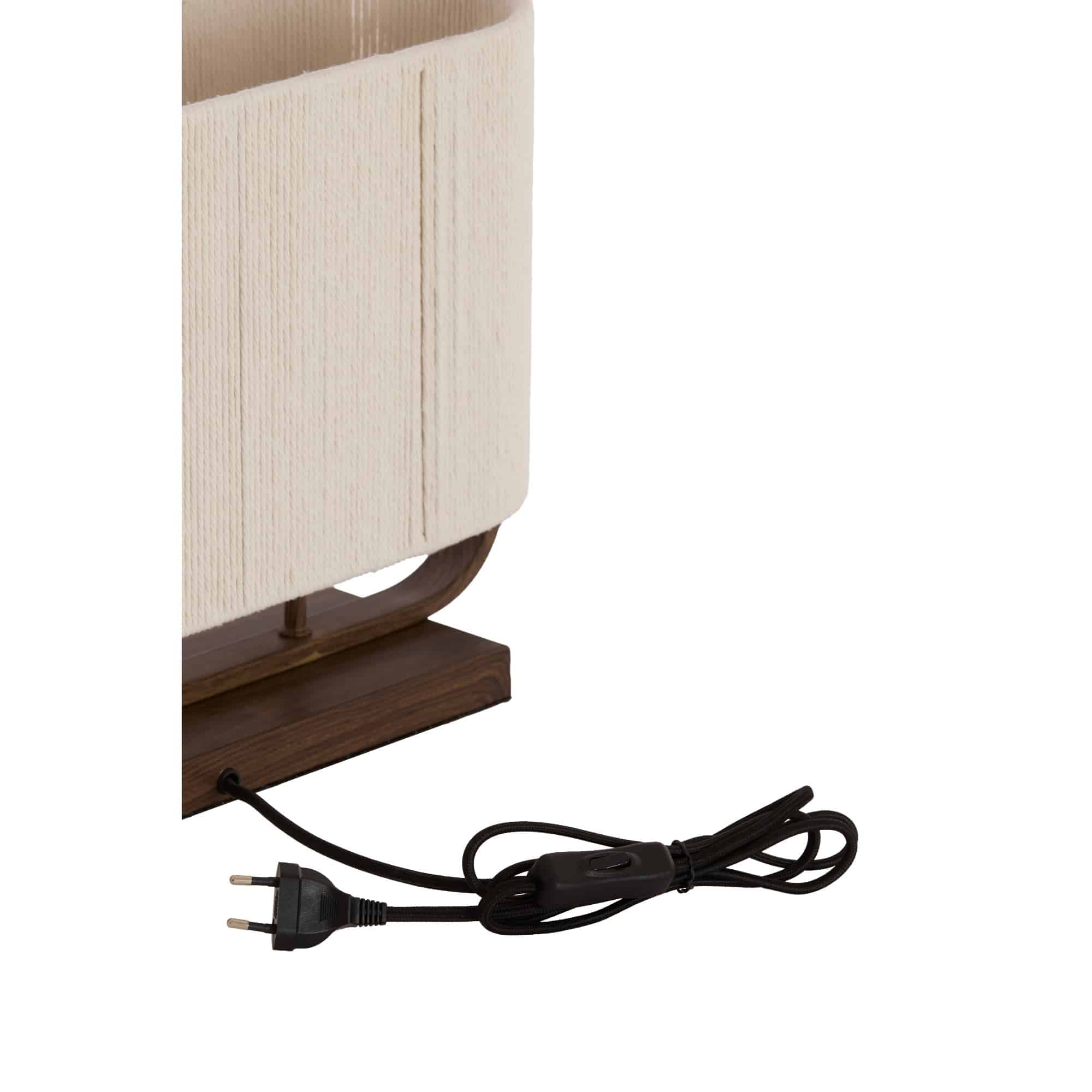 Light & Living Tafellamp Lecce - Donkerbruin - 45x15x37.5cm - Image 8