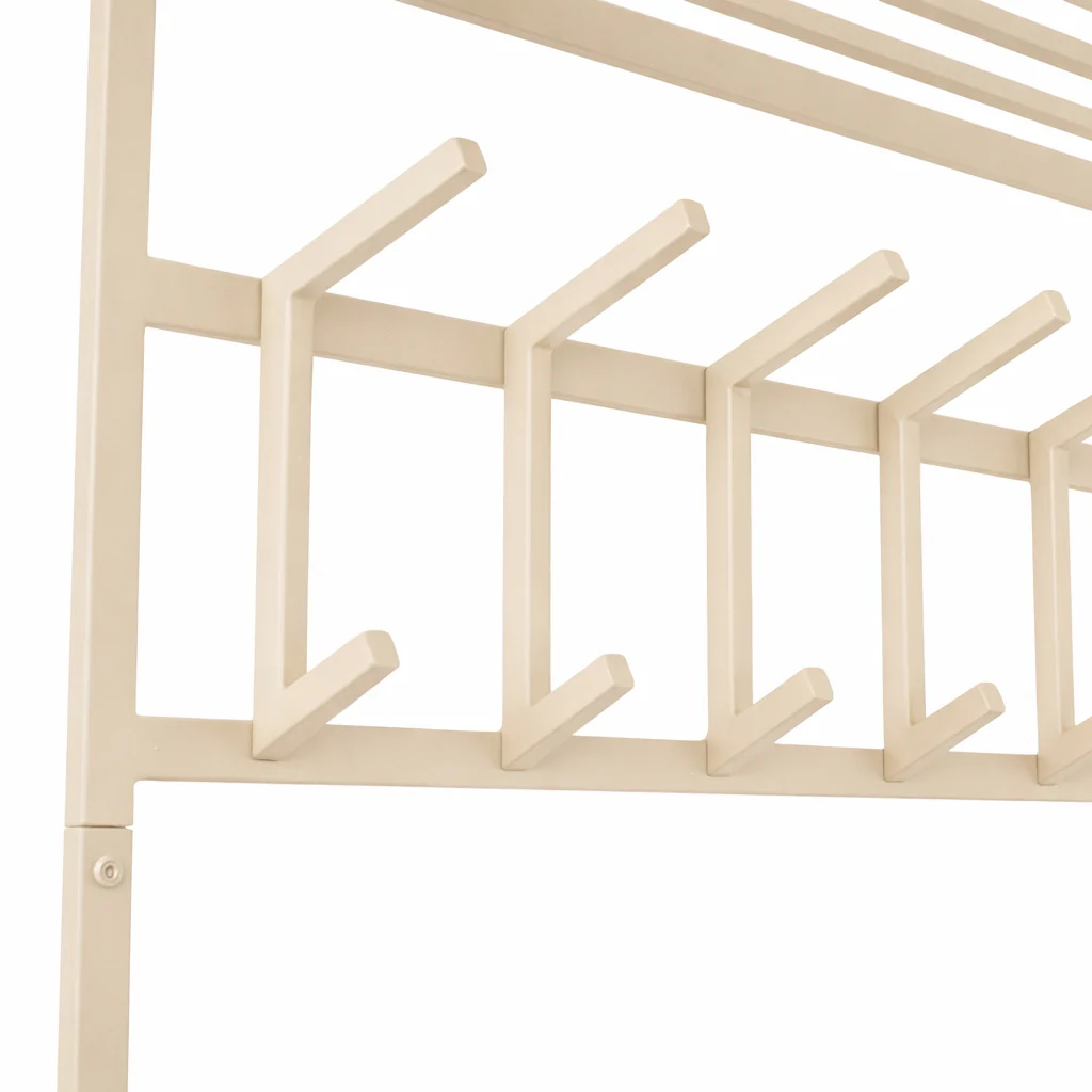 LOFT42 Kapstok Jaimy - Beige – Metaal – 6 dubbele haken - 80x80x30 - Image 3