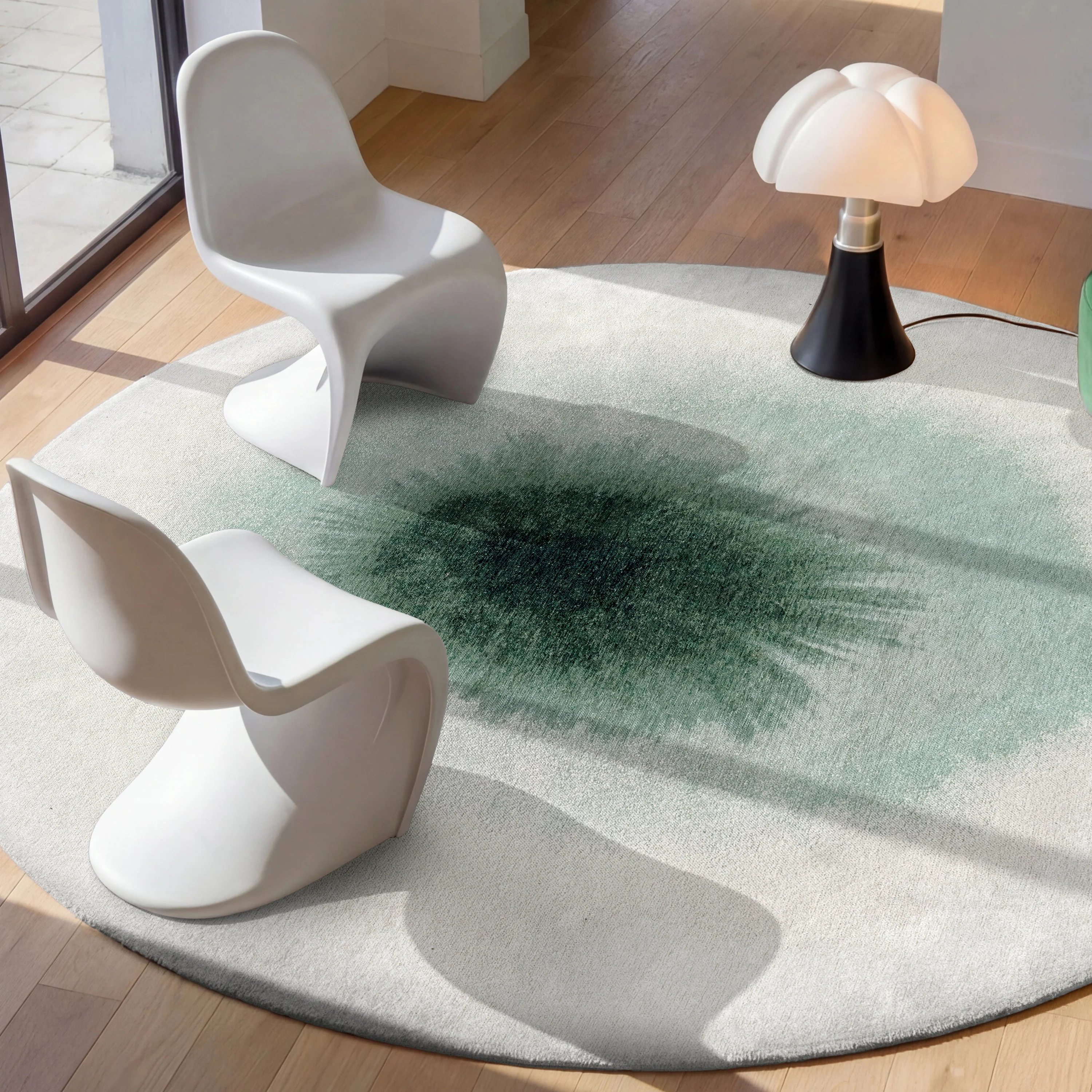 Louis de Poortere Drop Vloerkleed Ø 140 cm - Green Day - Image 2