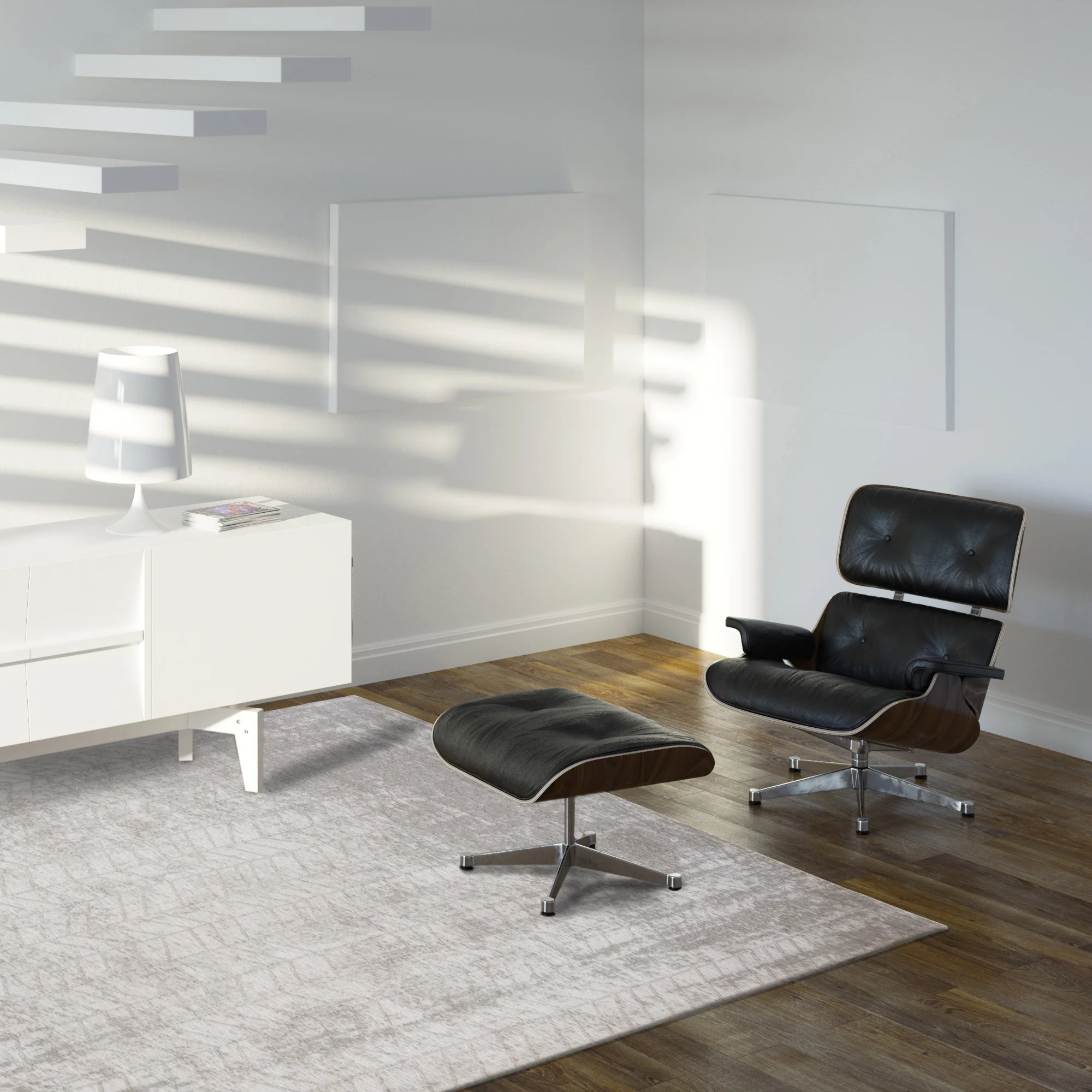 Louis de Poortere Jacob's Ladder Vloerkleed 170 x 240 cm - White Plains - Image 2