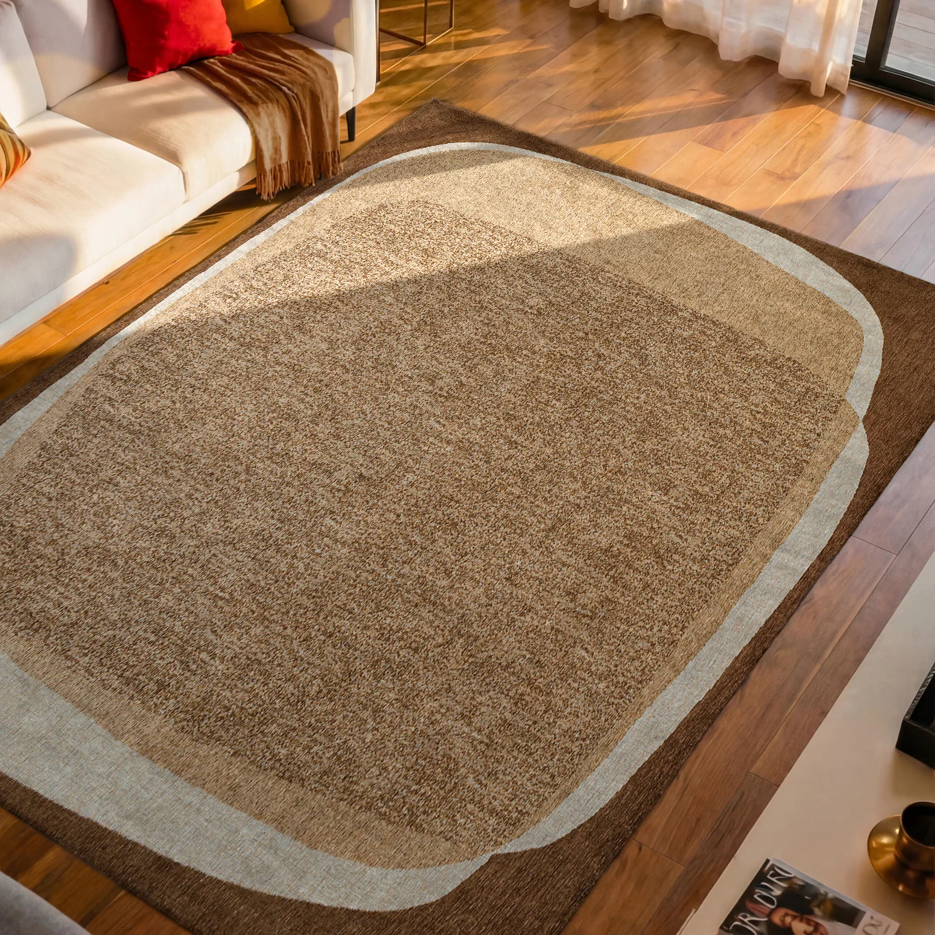 Louis de Poortere Marble Vloerkleed 140 x 200 cm - Oak - Image 2