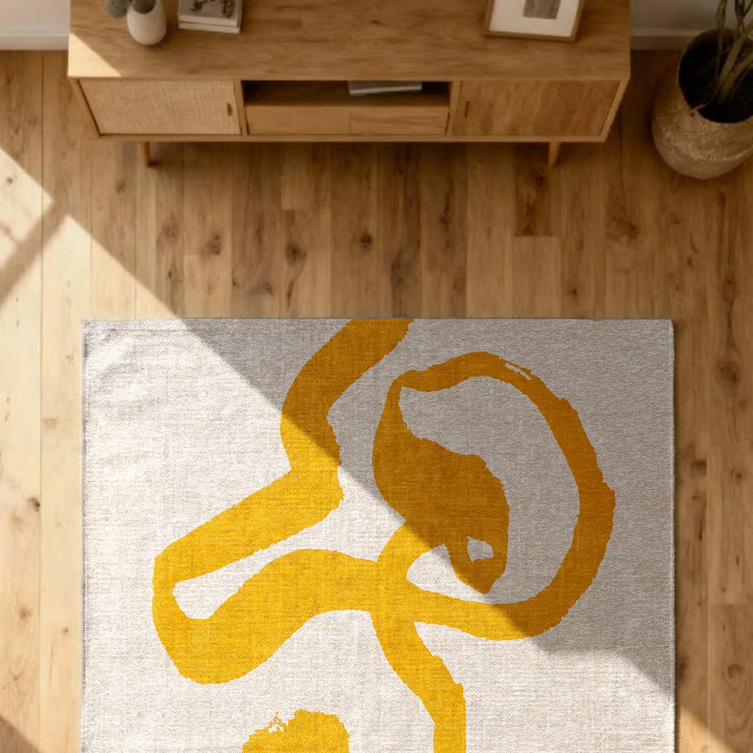 Louis de Poortere Ribbon Vloerkleed 200 x 280 cm - Pure Yellow - Image 12