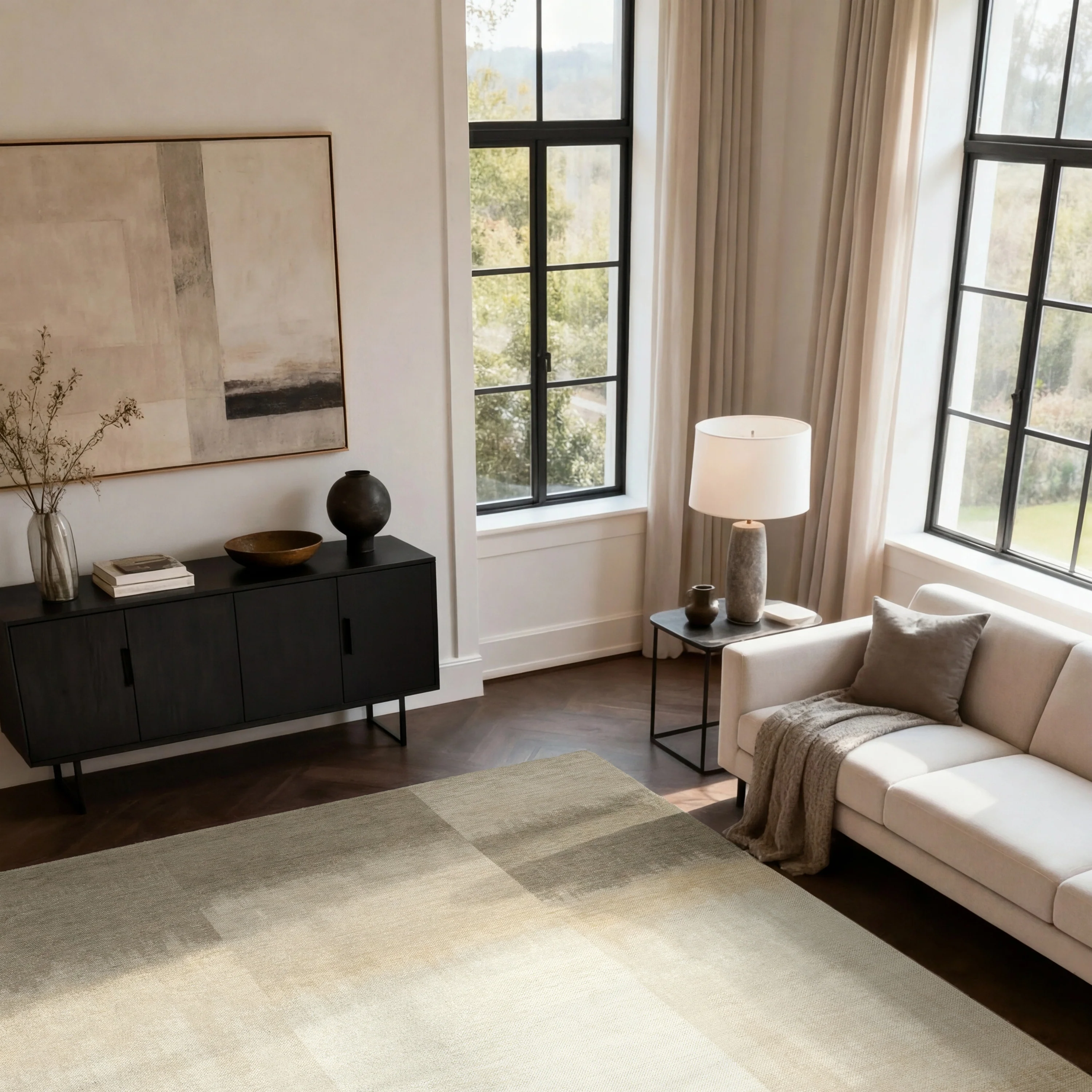 Louis de Poortere Sendai Vloerkleed 140 x 200 cm - Cottage Grey - Image 2