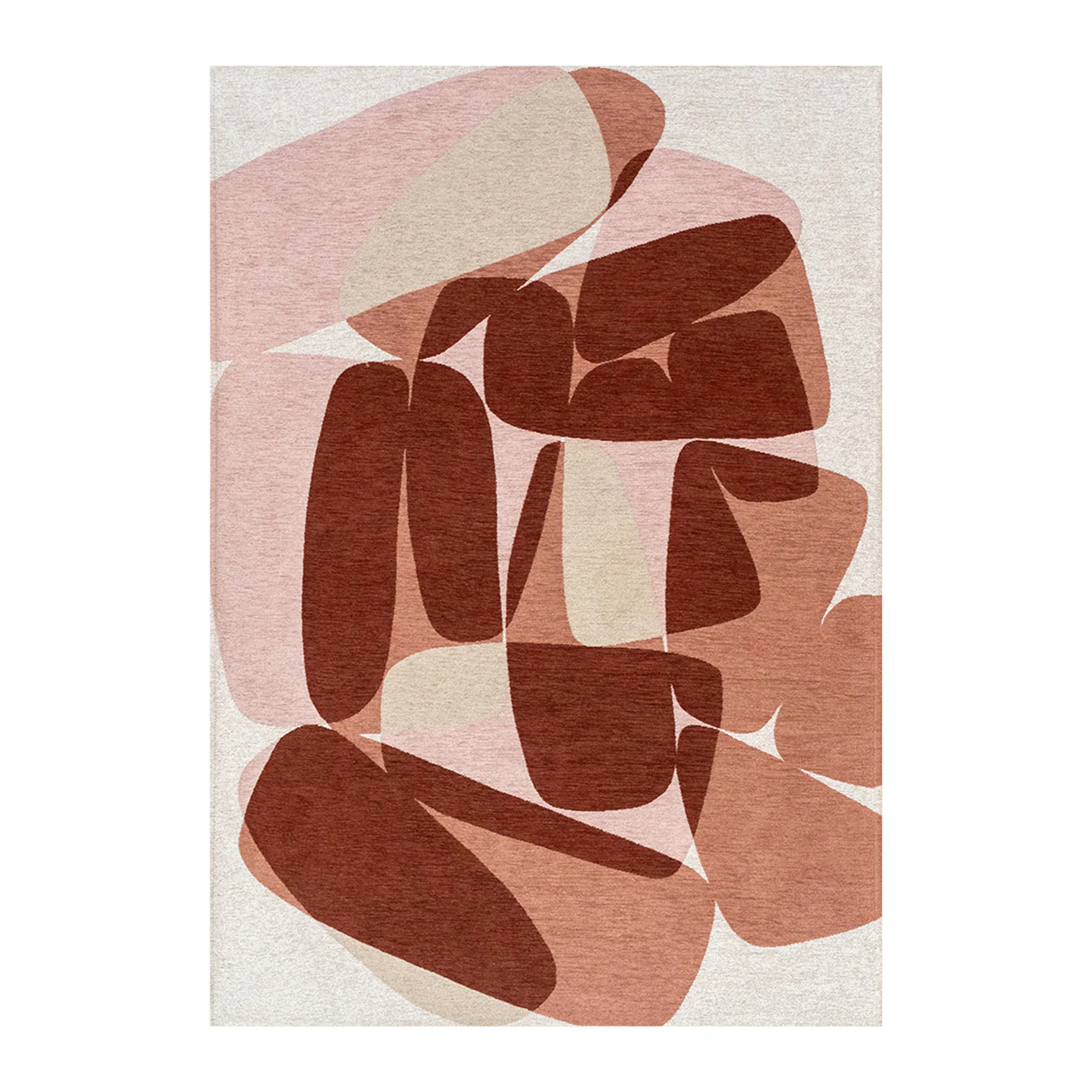 Louis de Poortere Stones Vloerkleed 240 x 340 cm - Cherry Mocha
