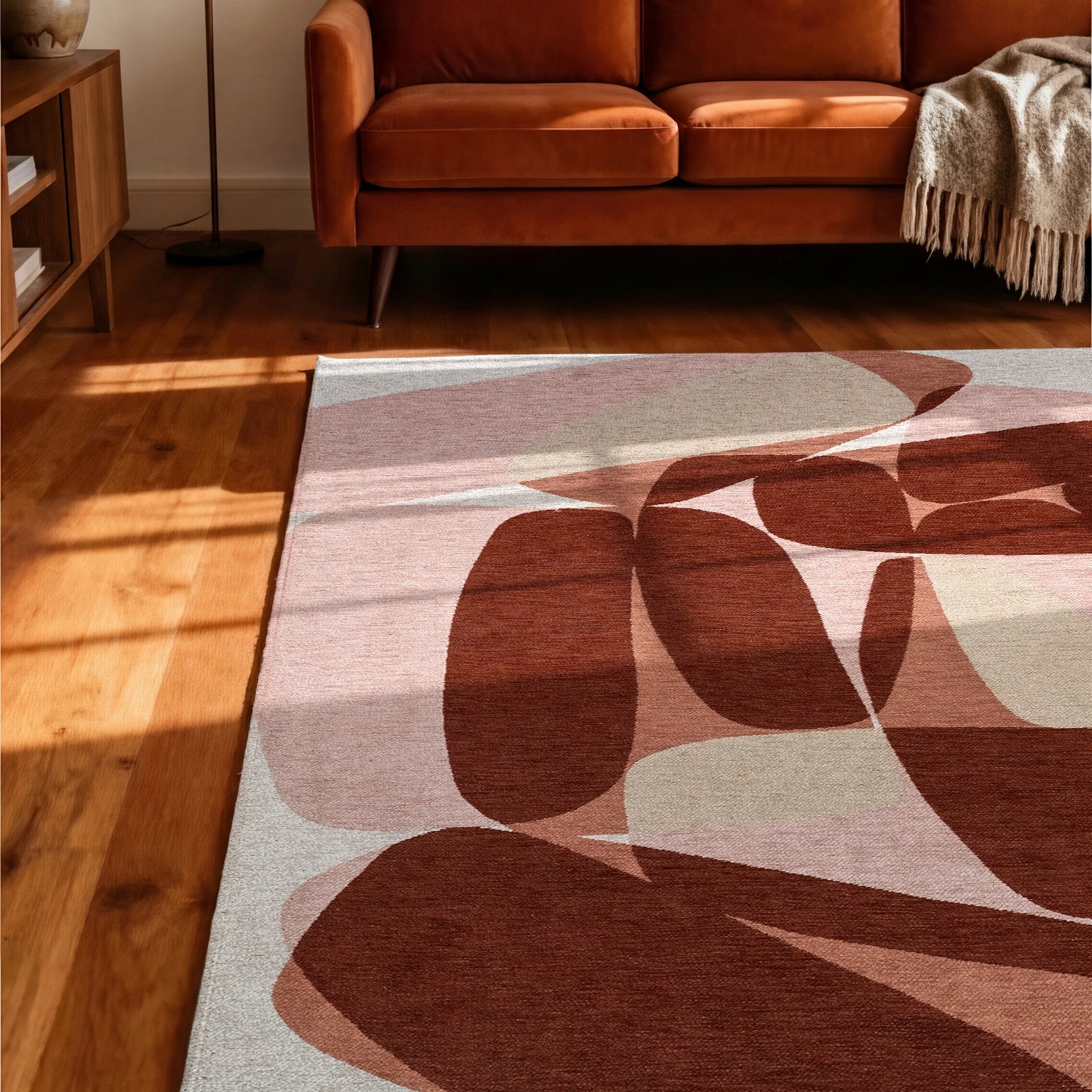 Louis de Poortere Stones Vloerkleed 240 x 340 cm - Cherry Mocha - Image 2