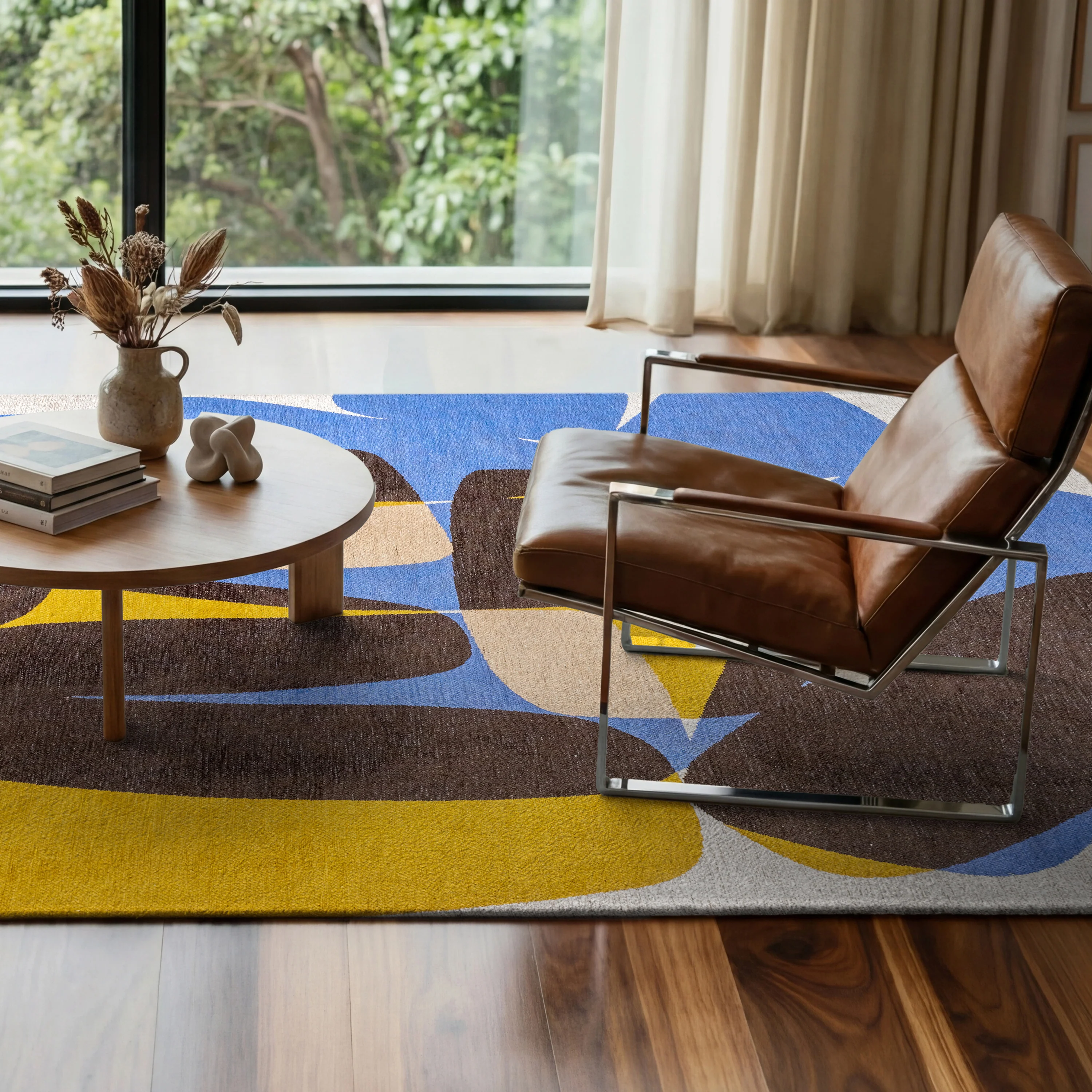 Louis de Poortere Stones Vloerkleed 280 x 390 cm - Sunny Blue - Image 2