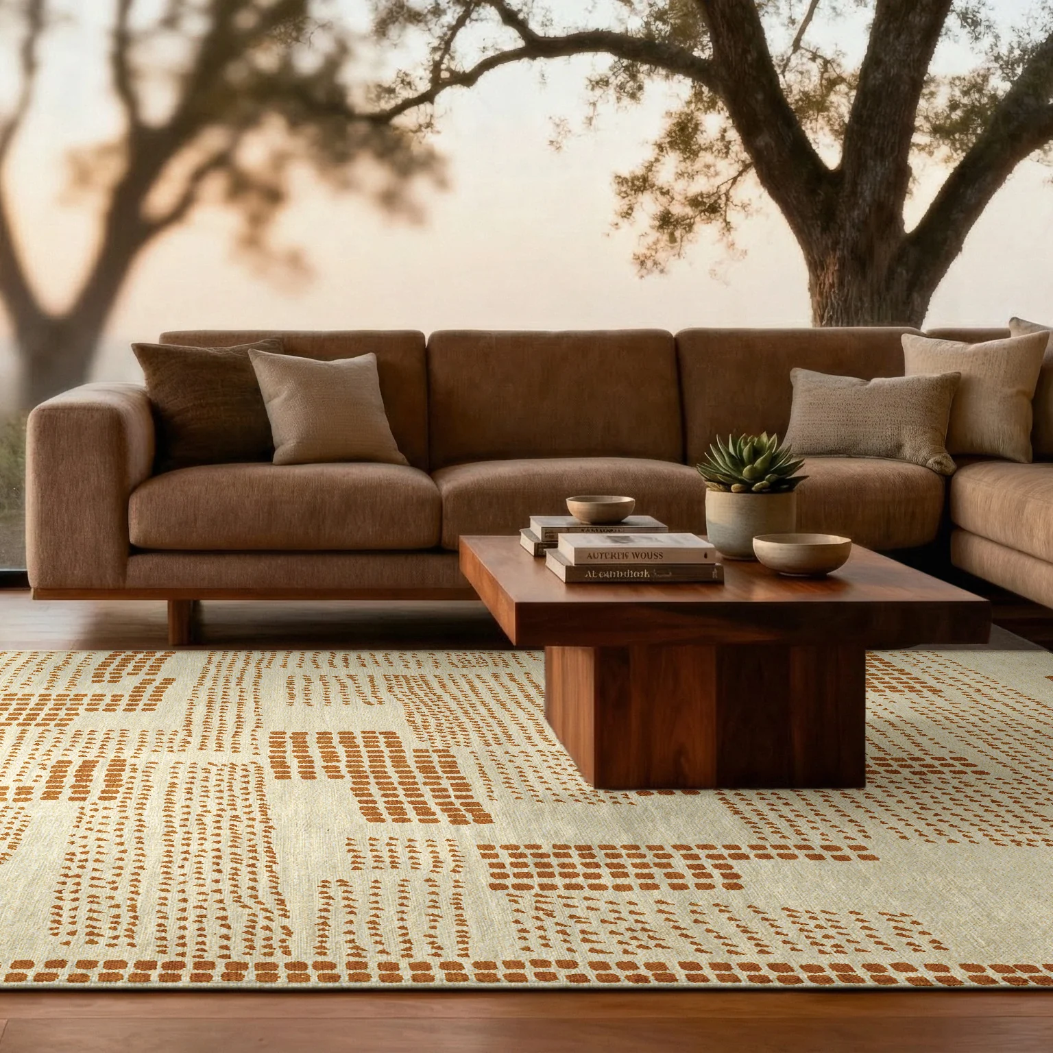 Louis de Poortere Zen Garden Vloerkleed 200 x 280 cm - Dryed Banana - Image 2