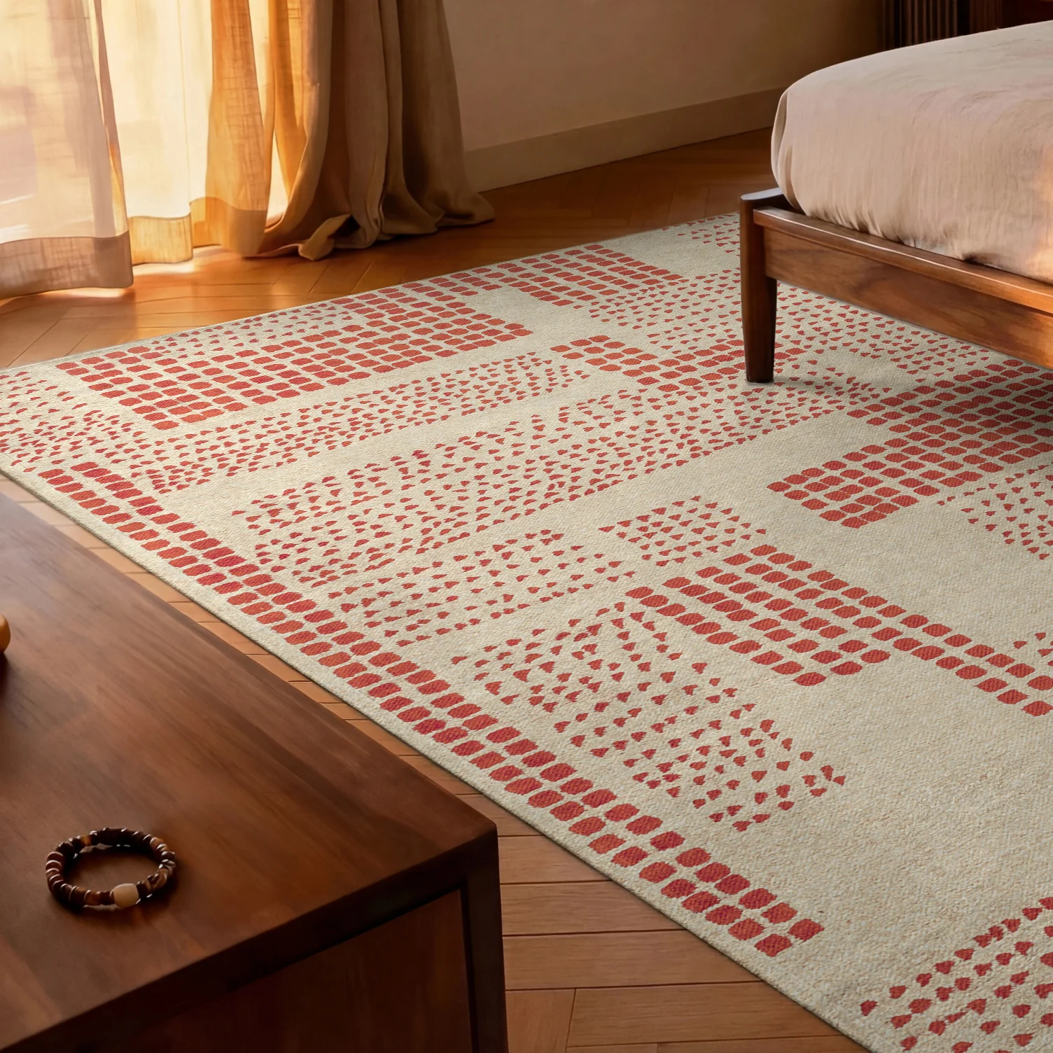 Louis de Poortere Zen Garden Vloerkleed 240 x 340 cm - Grenadine - Image 2