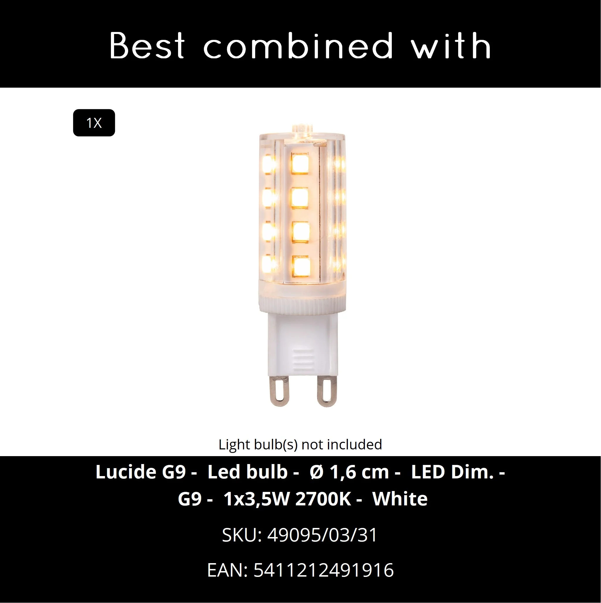 Lucide GLITZER Tafellamp - Goud - Image 5