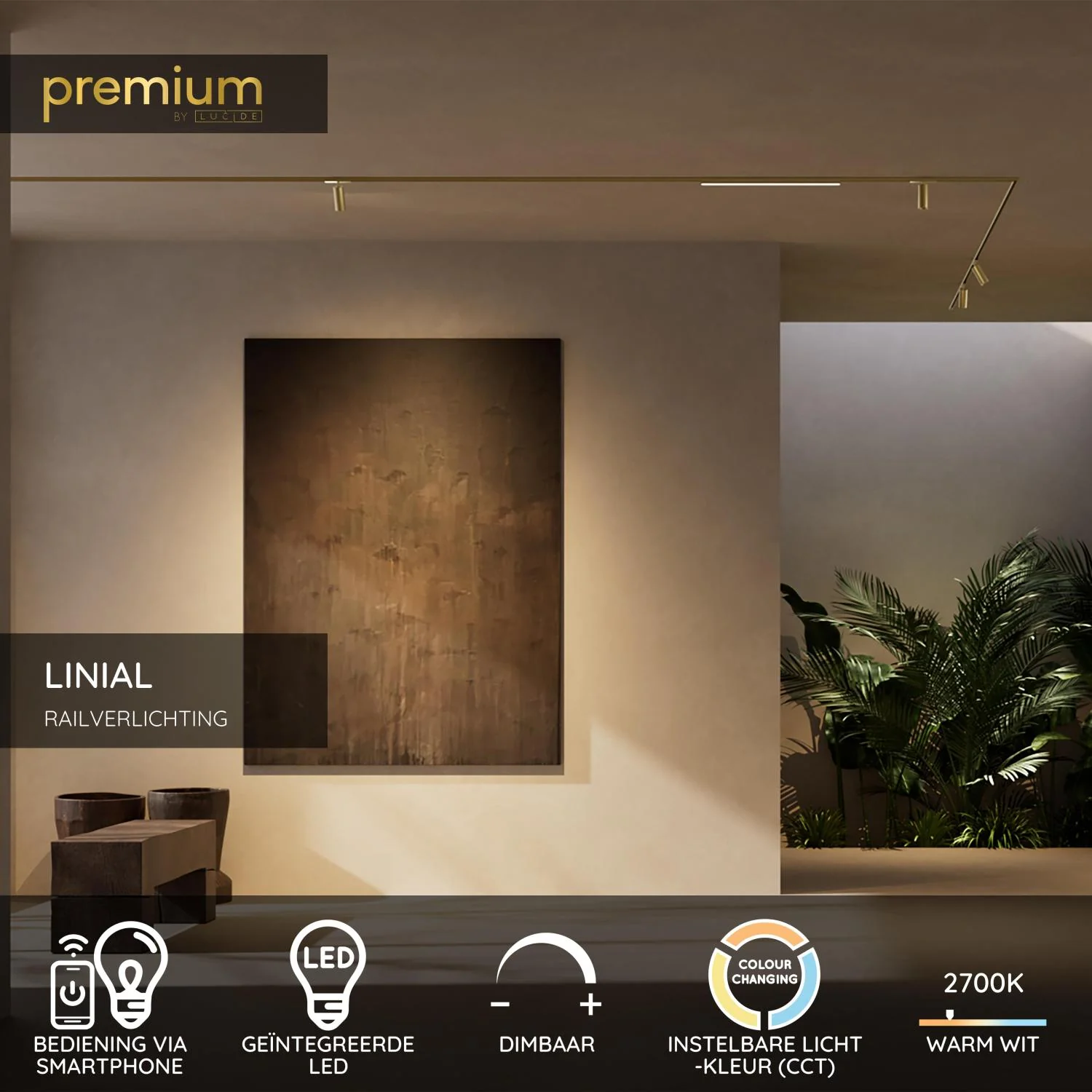 Lucide Premium LINIAL Railverlichting - Champagne kleur - Image 2