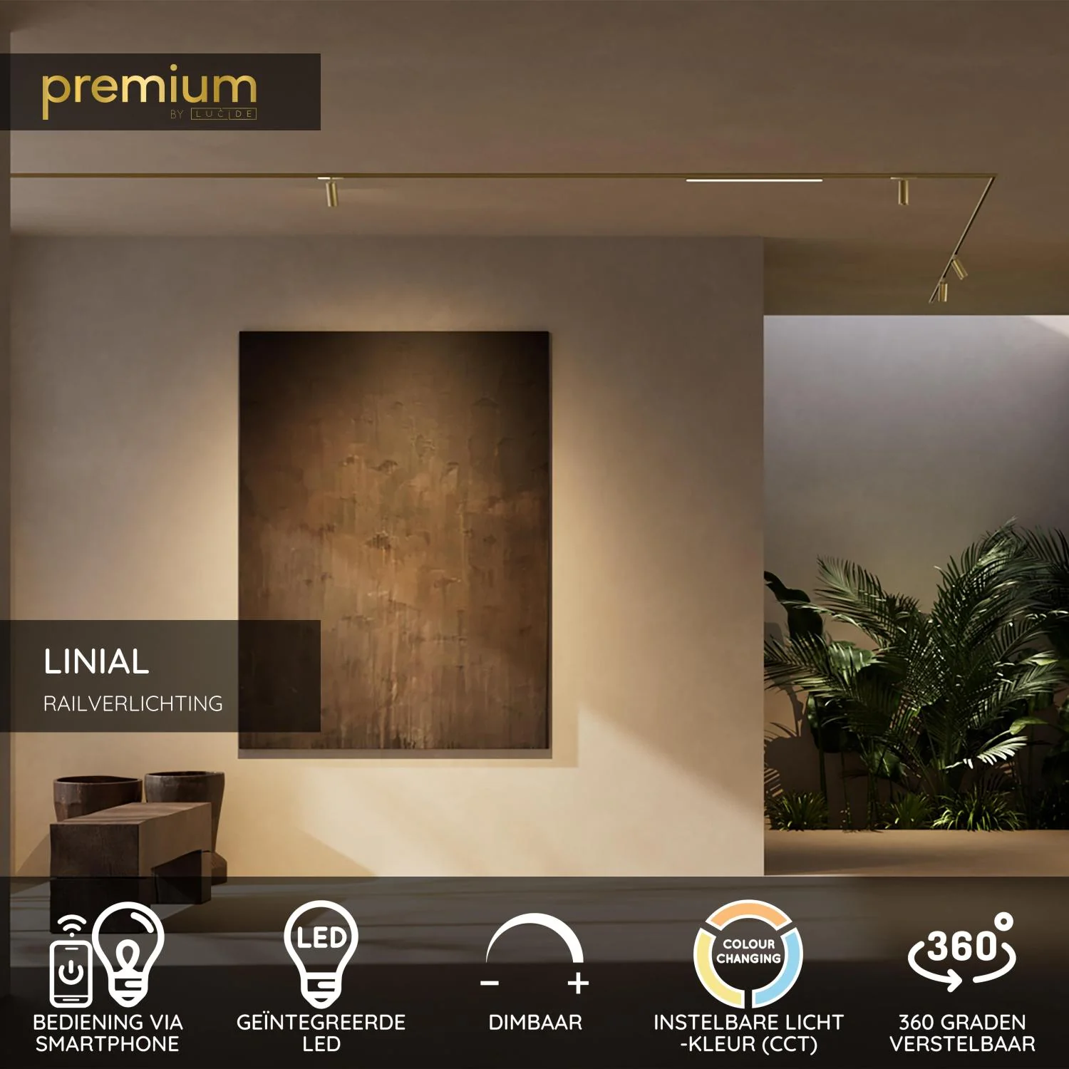 Lucide Premium LINIAL Railverlichting - Champagne kleur - Image 2