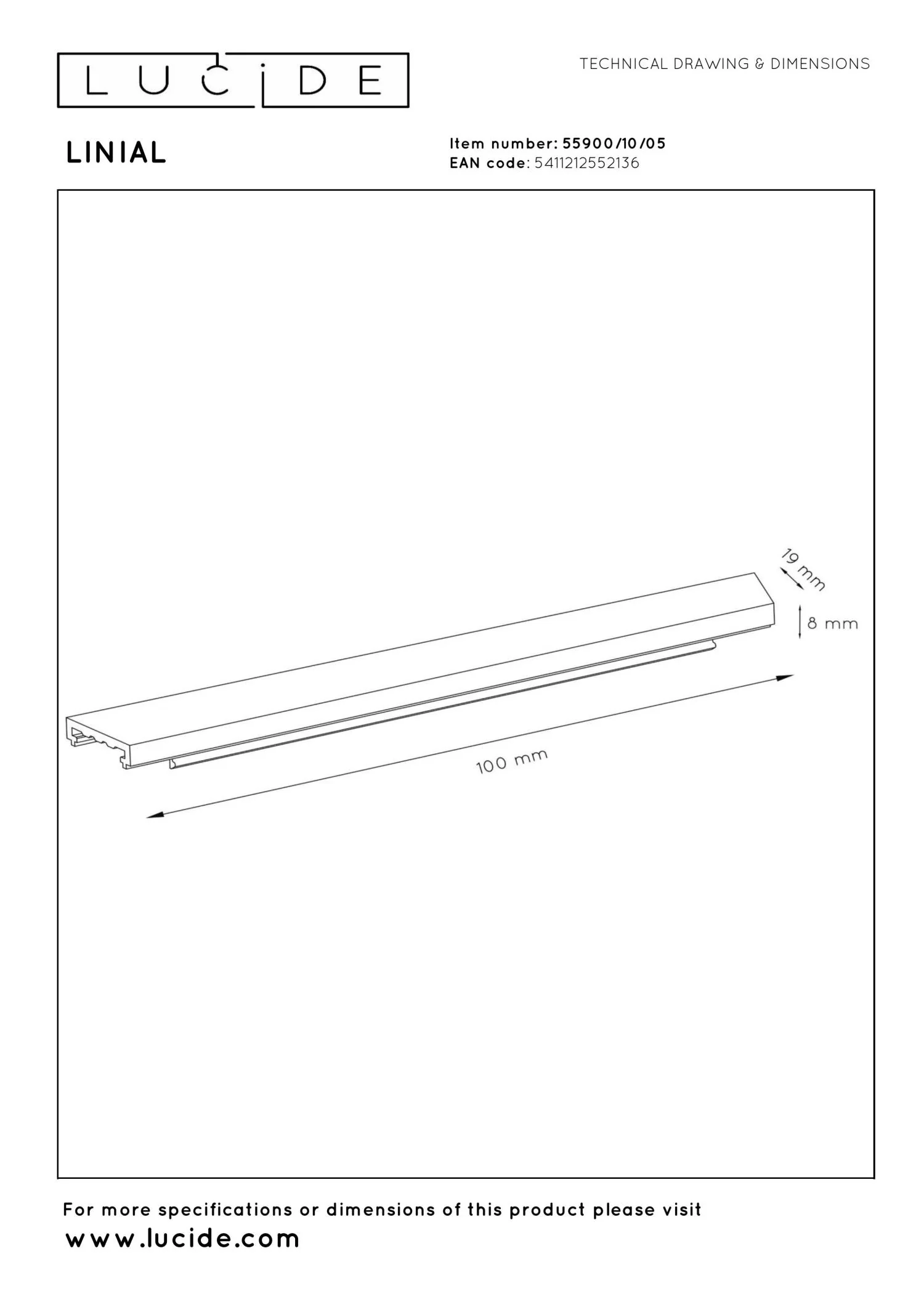 Lucide Premium LINIAL Railverlichting - Champagne kleur - Image 4