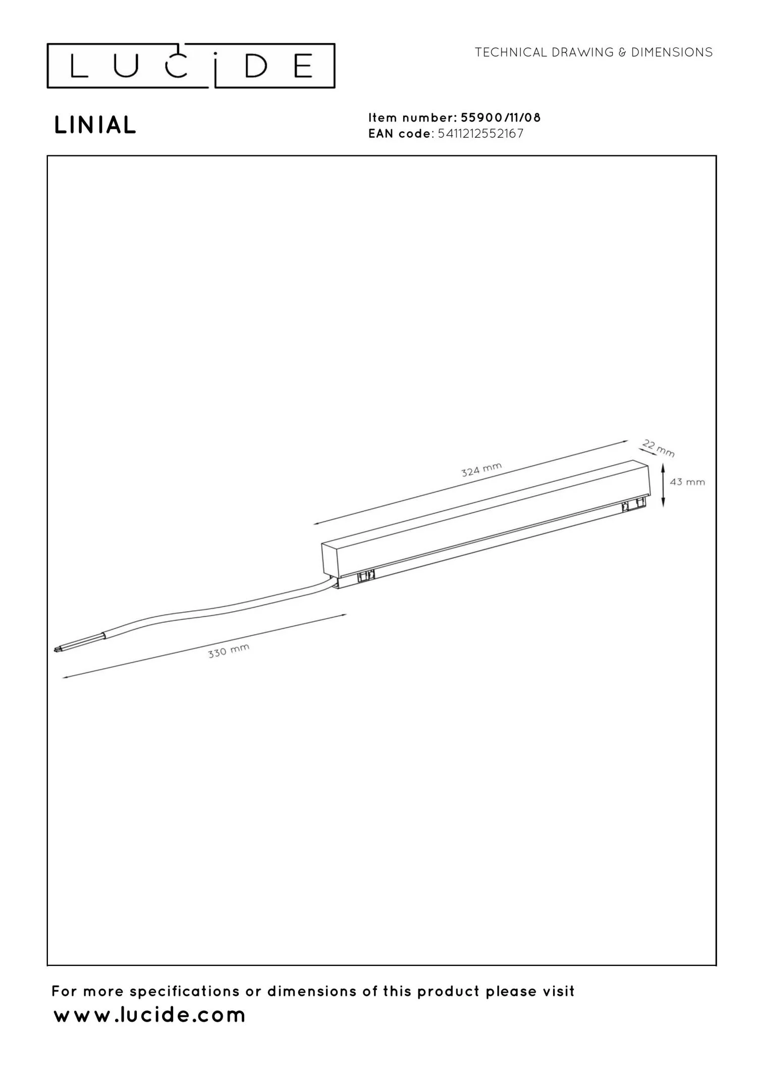 Lucide Premium LINIAL Railverlichting - Mat zwart chroom - Image 5