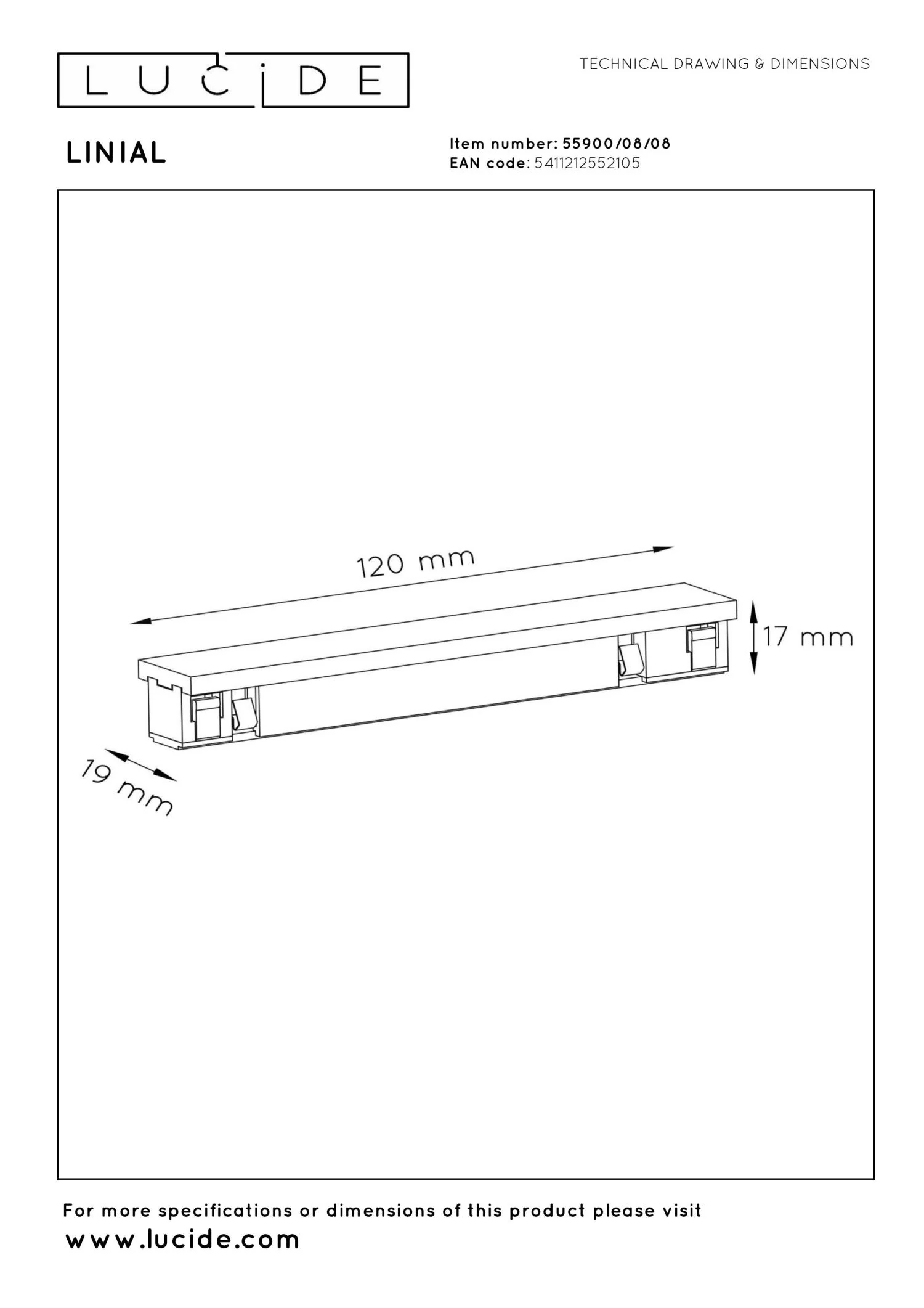 Lucide Premium LINIAL Railverlichting - Mat zwart chroom - Image 4