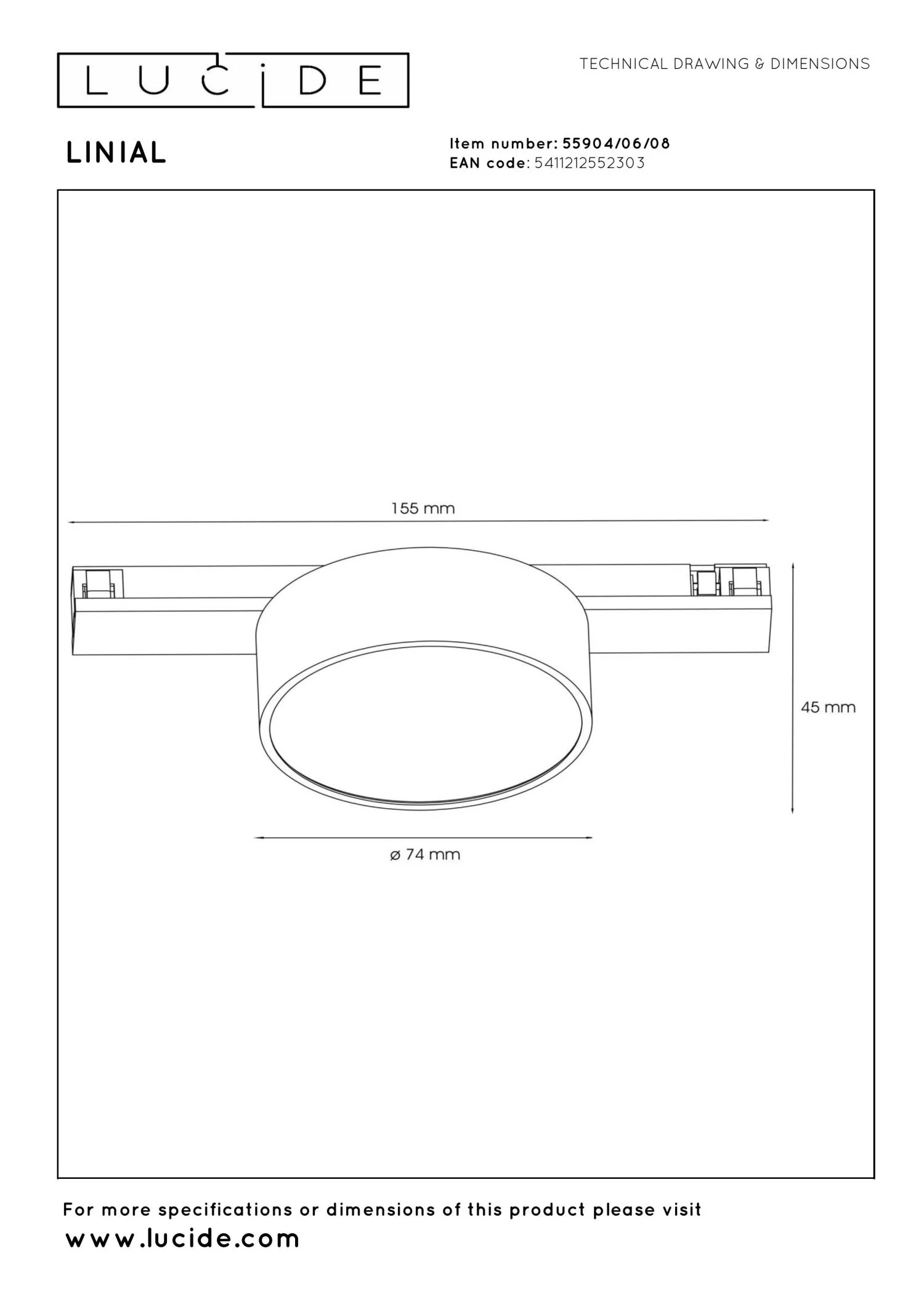 Lucide Premium LINIAL Railverlichting - Mat zwart chroom - Image 5