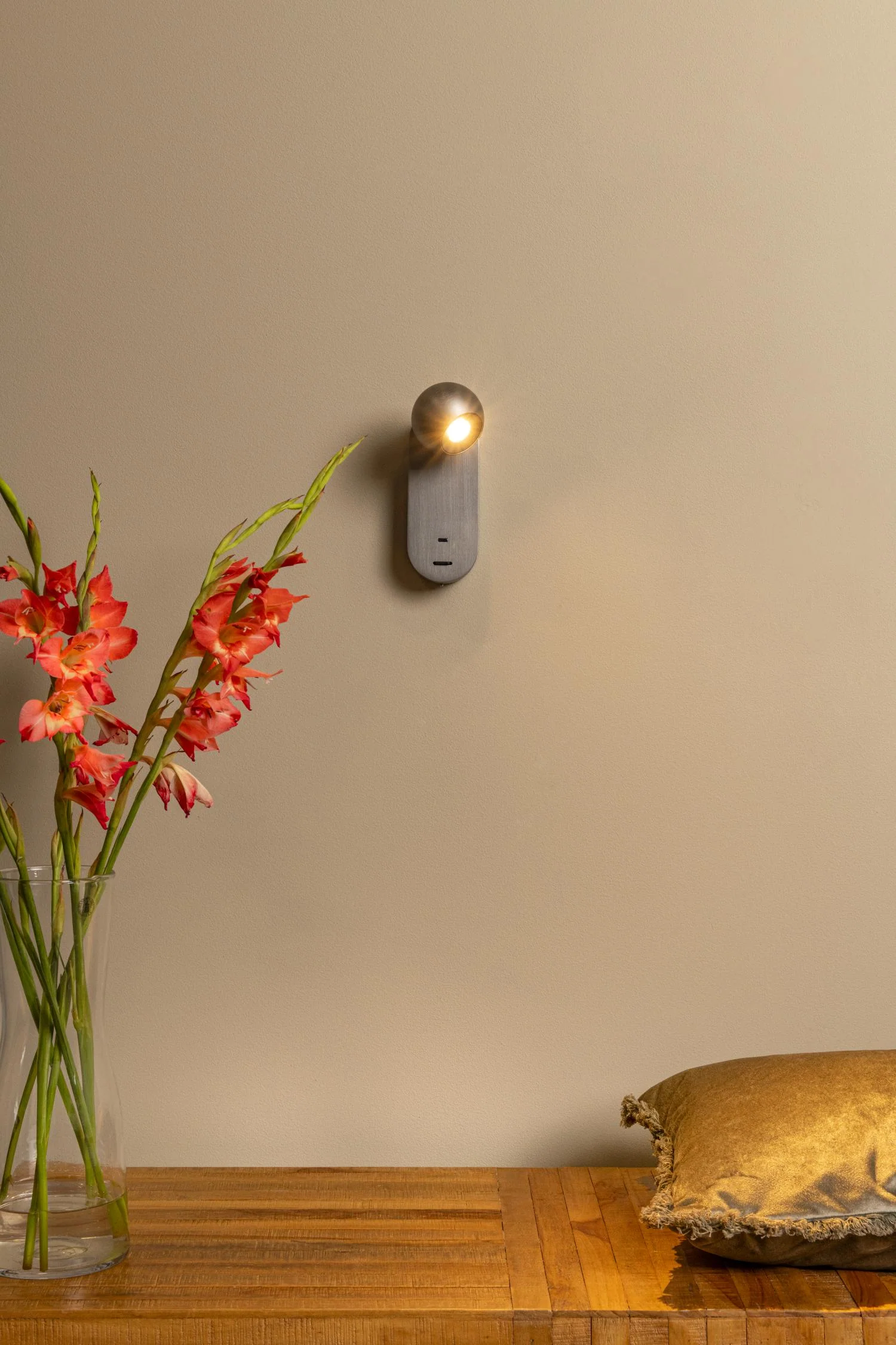 Lucide Premium MONTANA Wandlamp - Grijs ijzer - Image 4