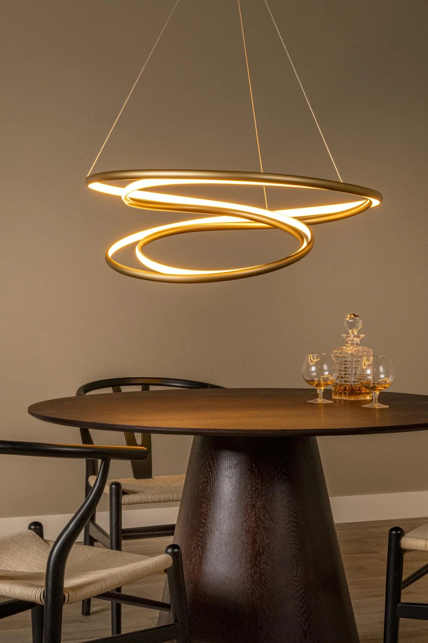 Lucide Premium SARDANA Hanglamp - Mat Goud | Messing - Image 4
