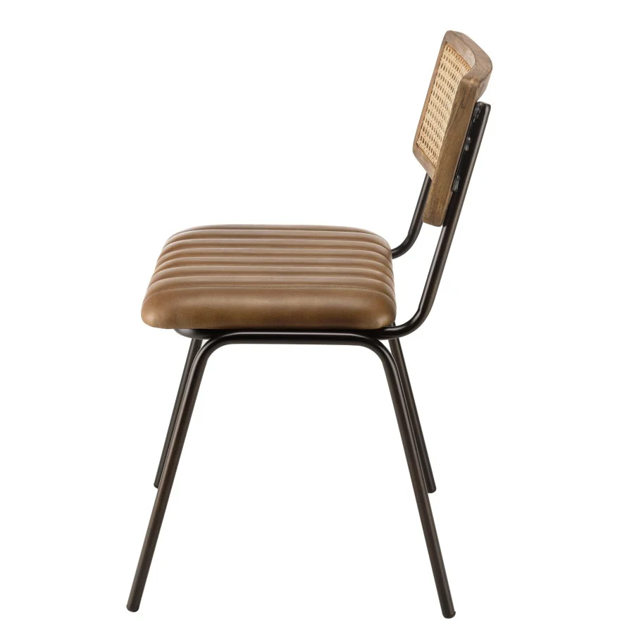 Macabane Set van 2 eetkamerstoelen Marcello leer - Image 4