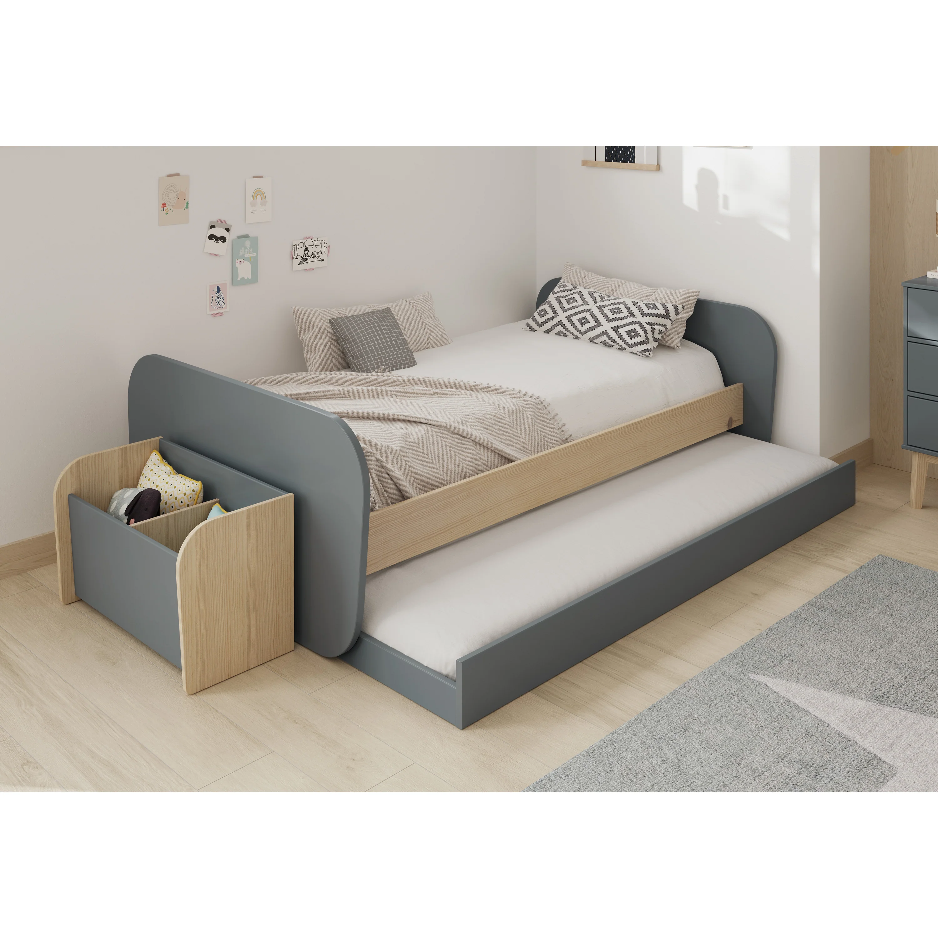 Marckeric - Bed Esteban - Groen - 205.4x102x65cm - Image 4