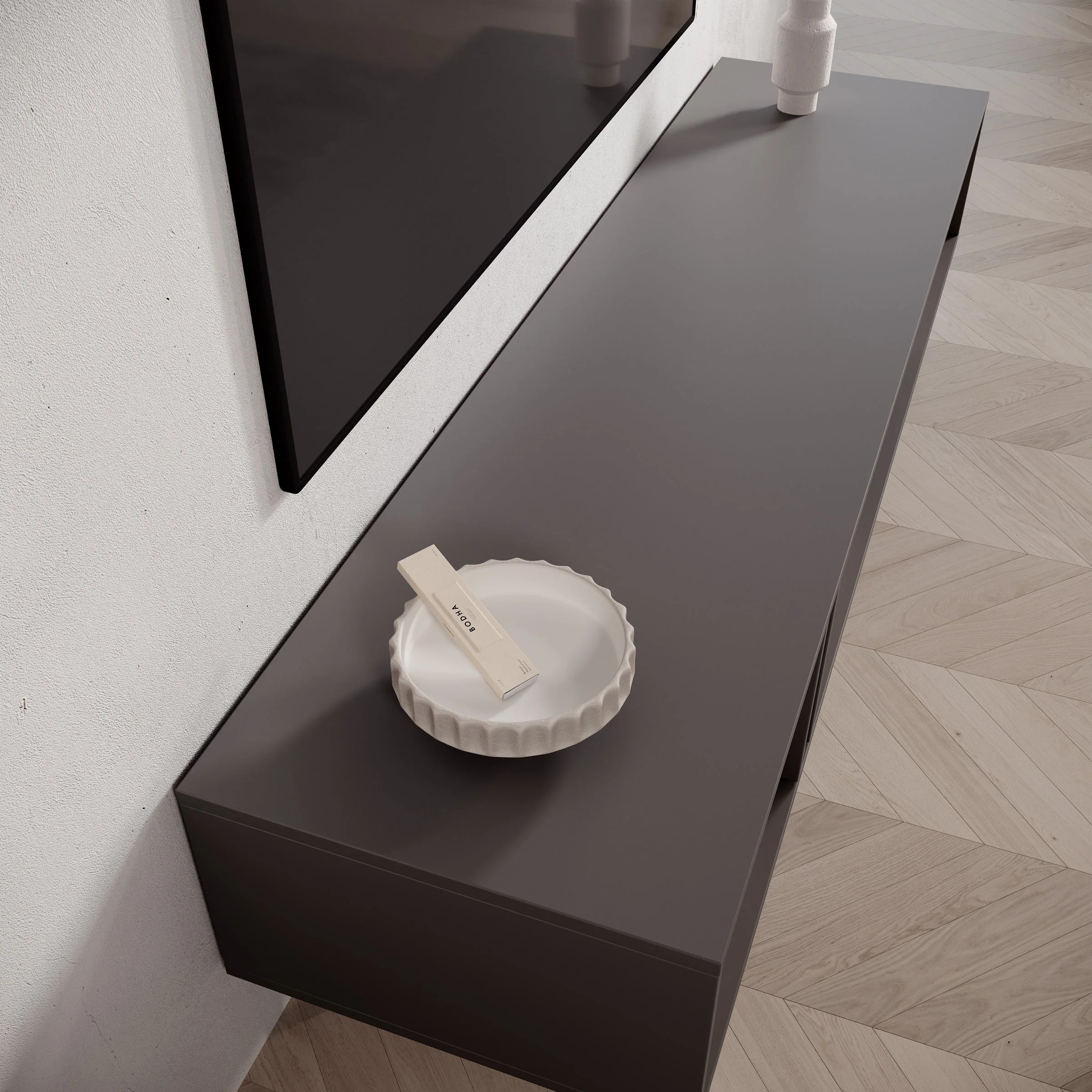 Meubella - Antigo - TV-Meubel - Eiken|Antraciet - 163 cm - Image 5
