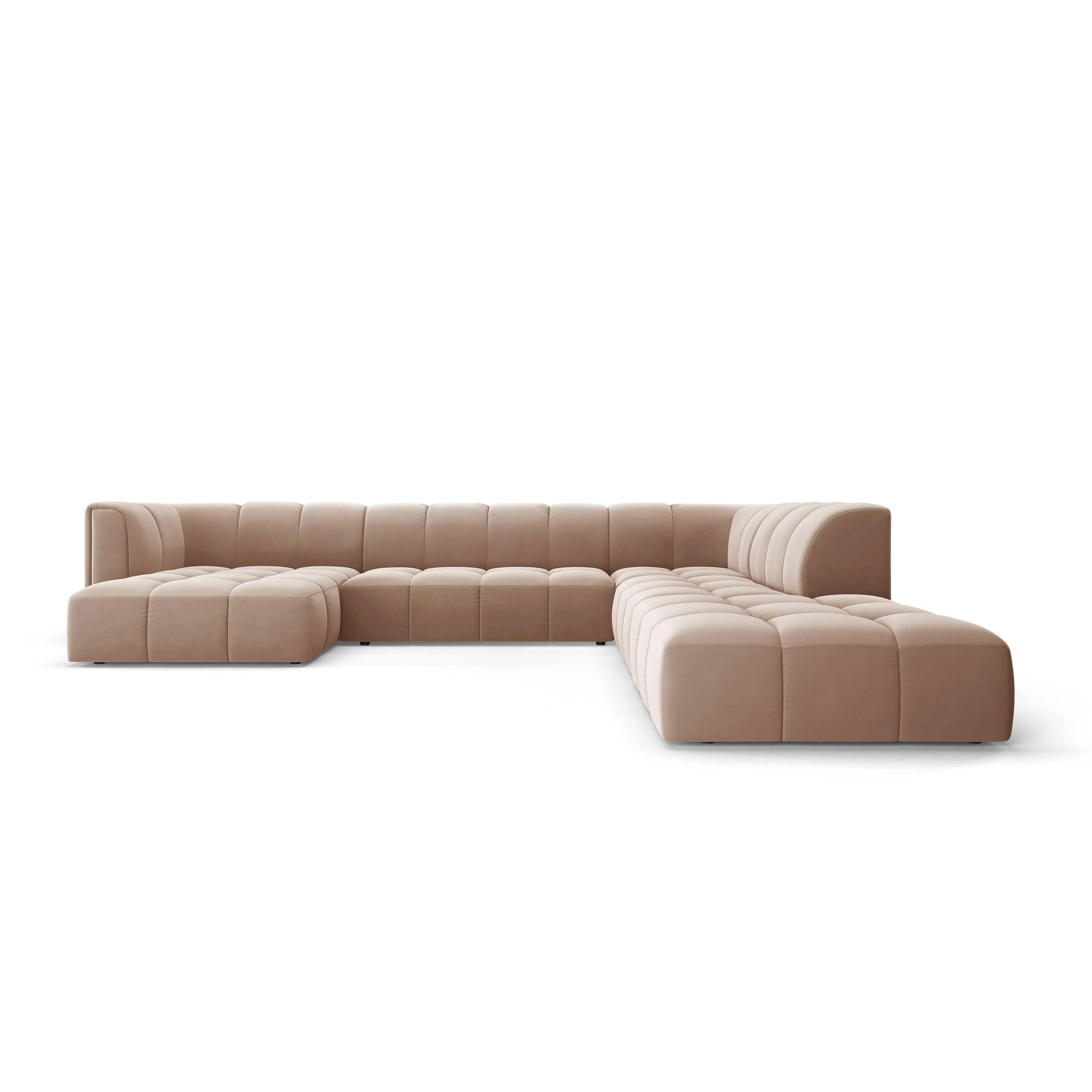 Milo Casa Panoramische hoekbank Francesca velvet rechts 7-zits