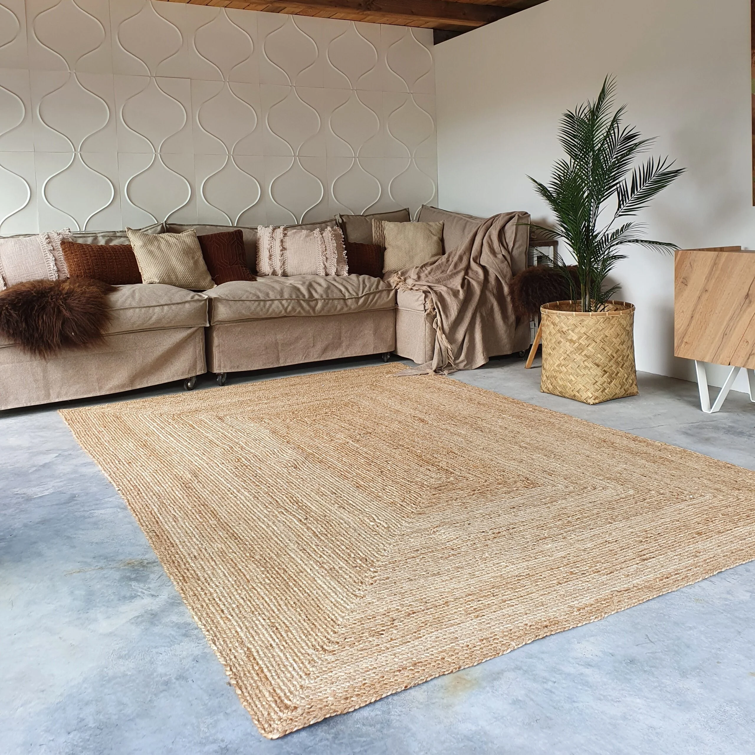 Mrcarpet Jute Vloerkleed Rechthoek naturel 200 x 290cm - Image 7