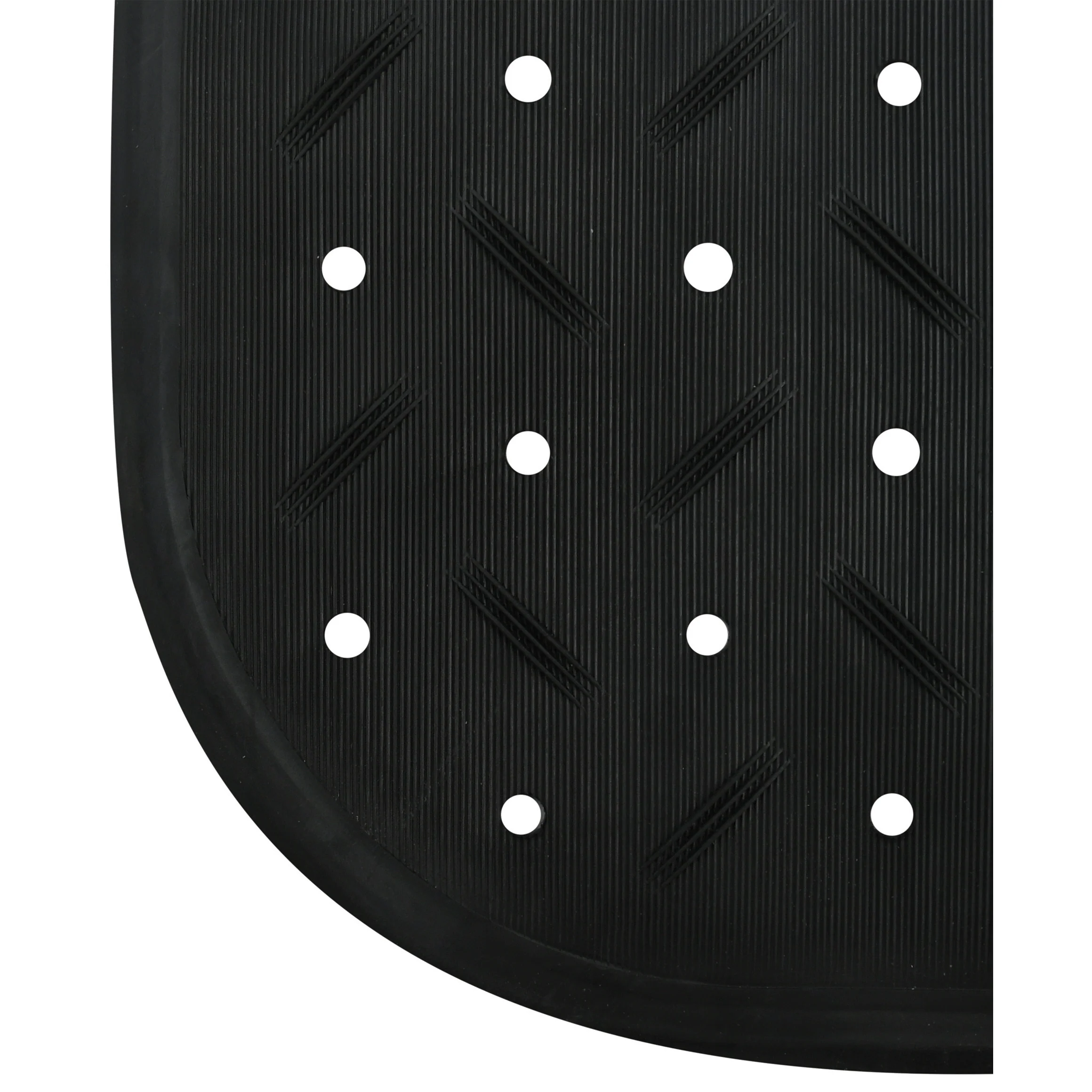 MSV Douche|bad anti-slip mat badkamer - rubber - zwart - 36 x 65 cm - Image 3