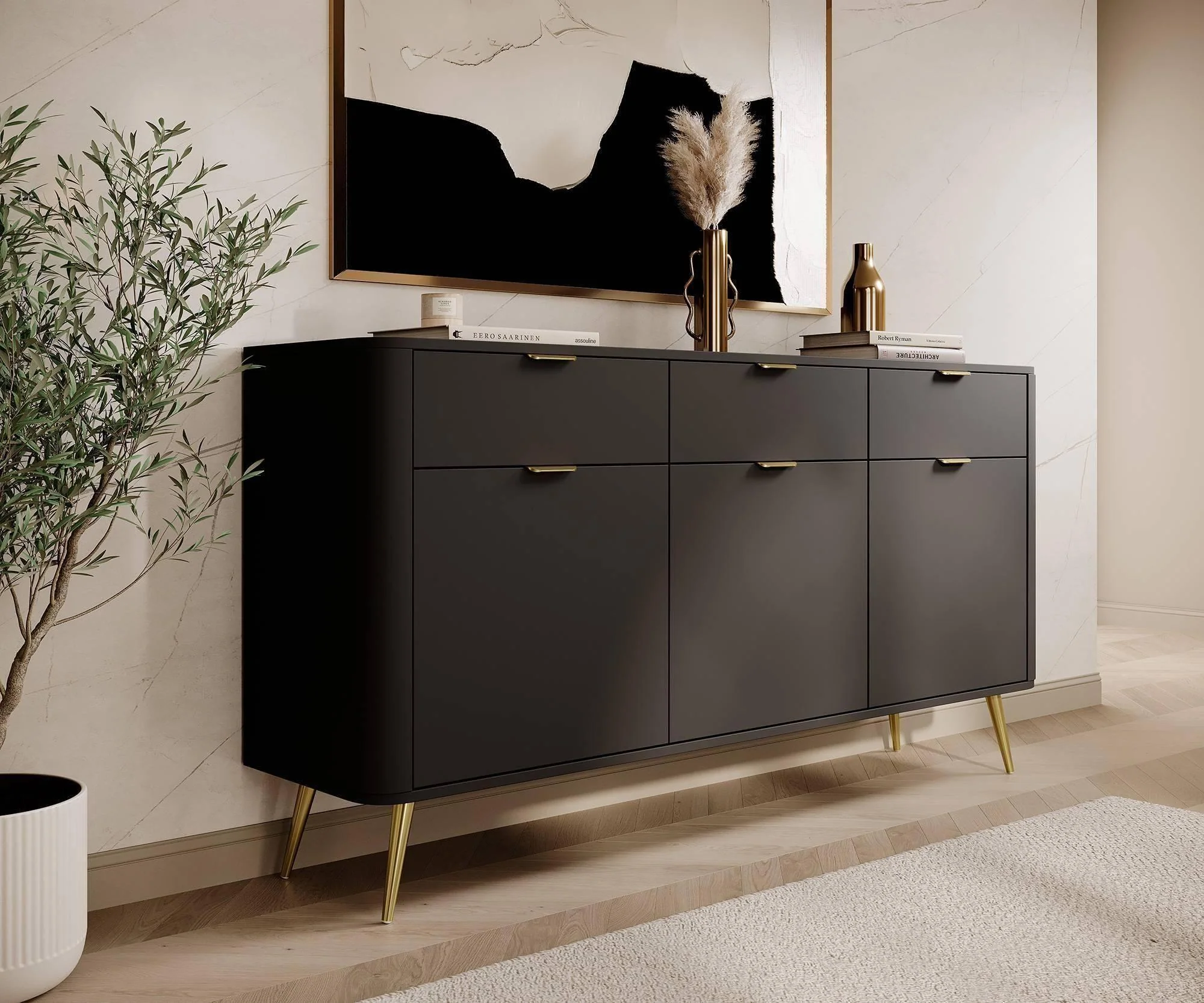 NADUVI Collection Dressoir Olivia 3 deurs 3 lades - Image 3