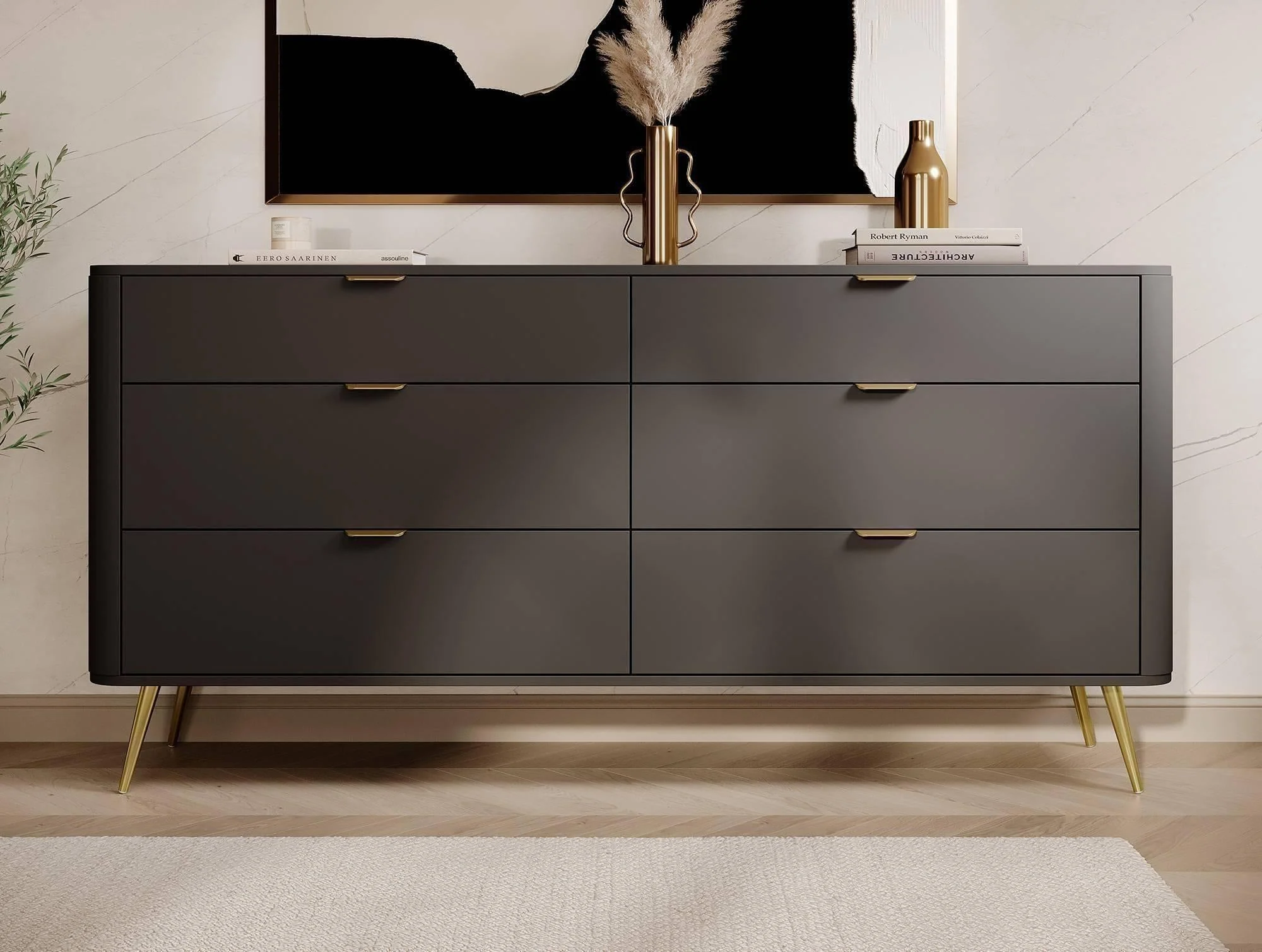 NADUVI Collection Dressoir Olivia 6 lades - Image 6