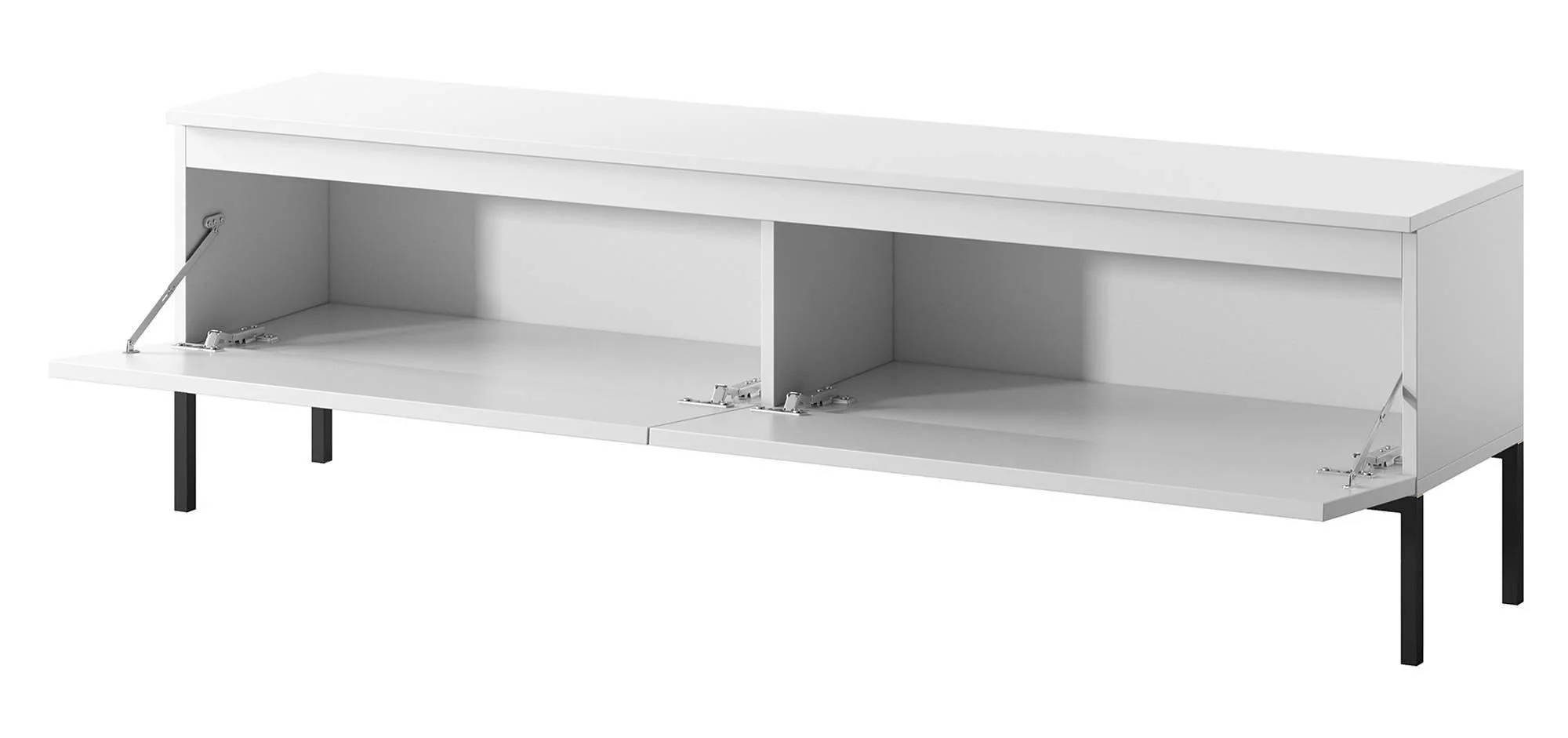 NADUVI Collection Kate Tv-Meubel - B 150 cm - Wit / Zwart - Image 4