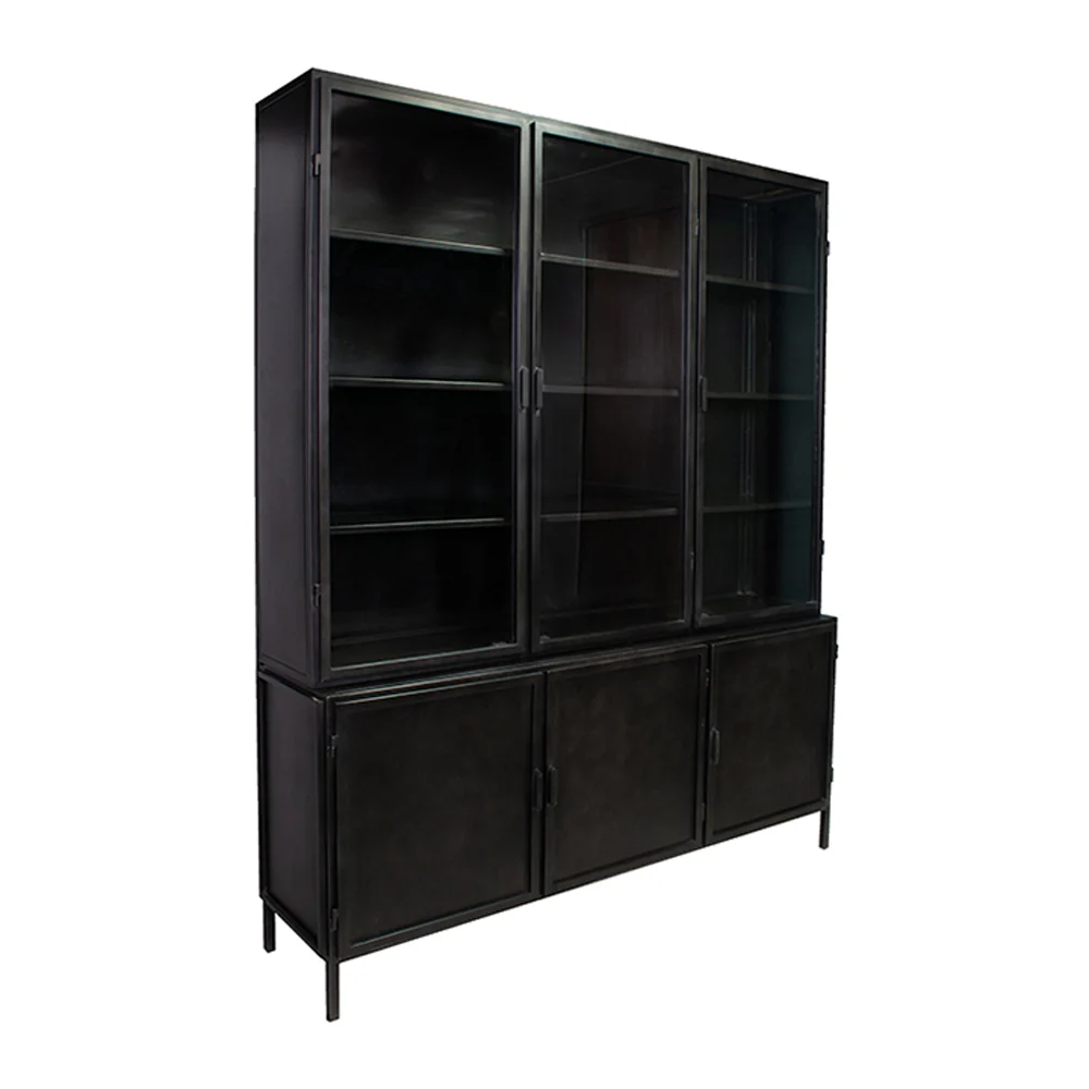 New Routz Garland Vitrinekast 6-deurs - Zwart - Image 3