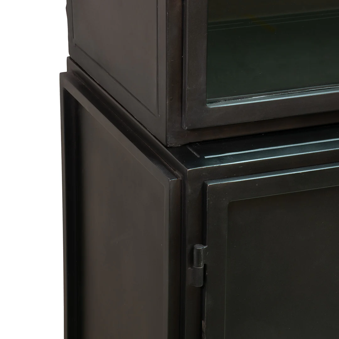New Routz Garland Vitrinekast 6-deurs - Zwart - Image 4