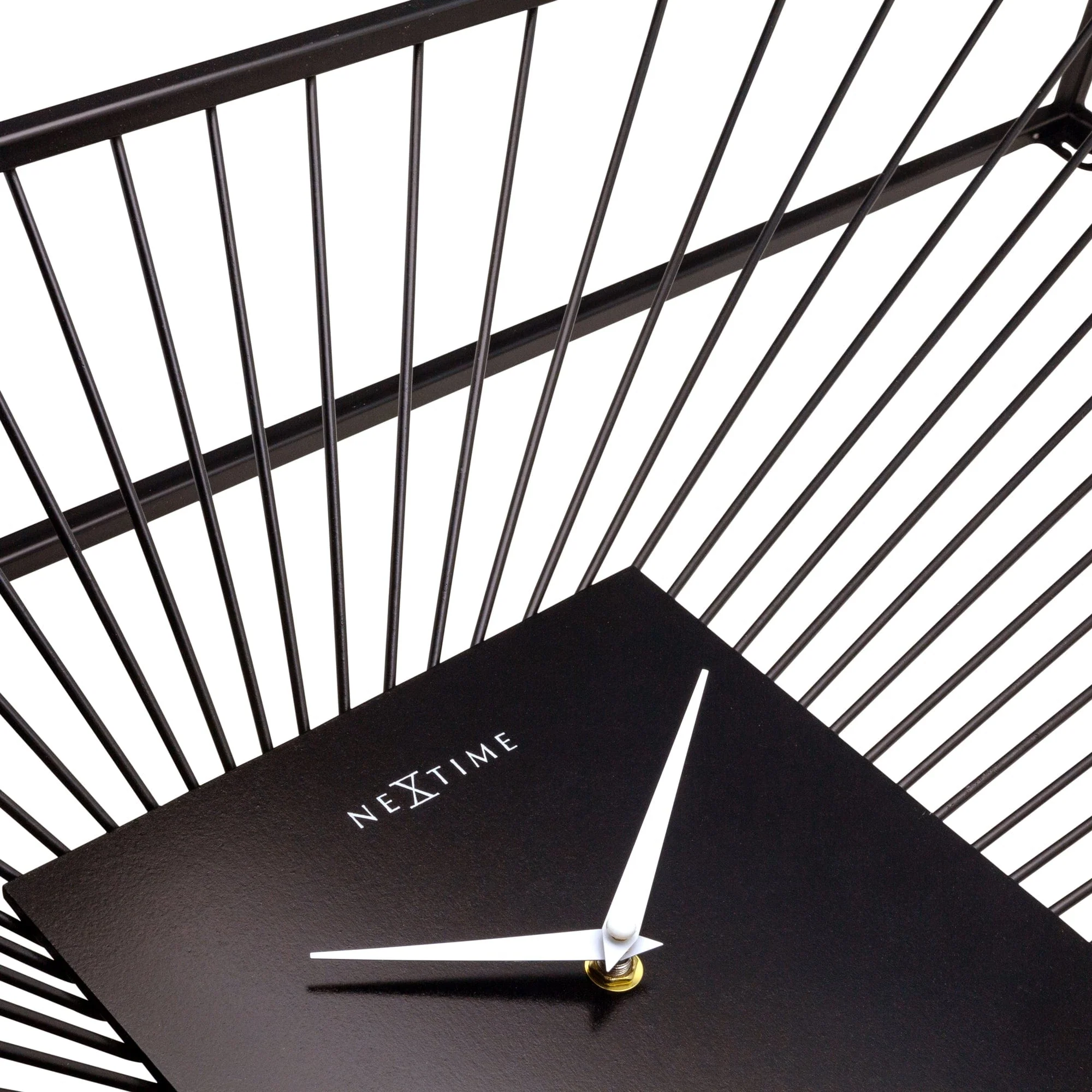 NeXtime - Grote Wandklok 70x45x15cm-Stil-Zwart-Metaal-NeXtime "Vasco" - Image 5