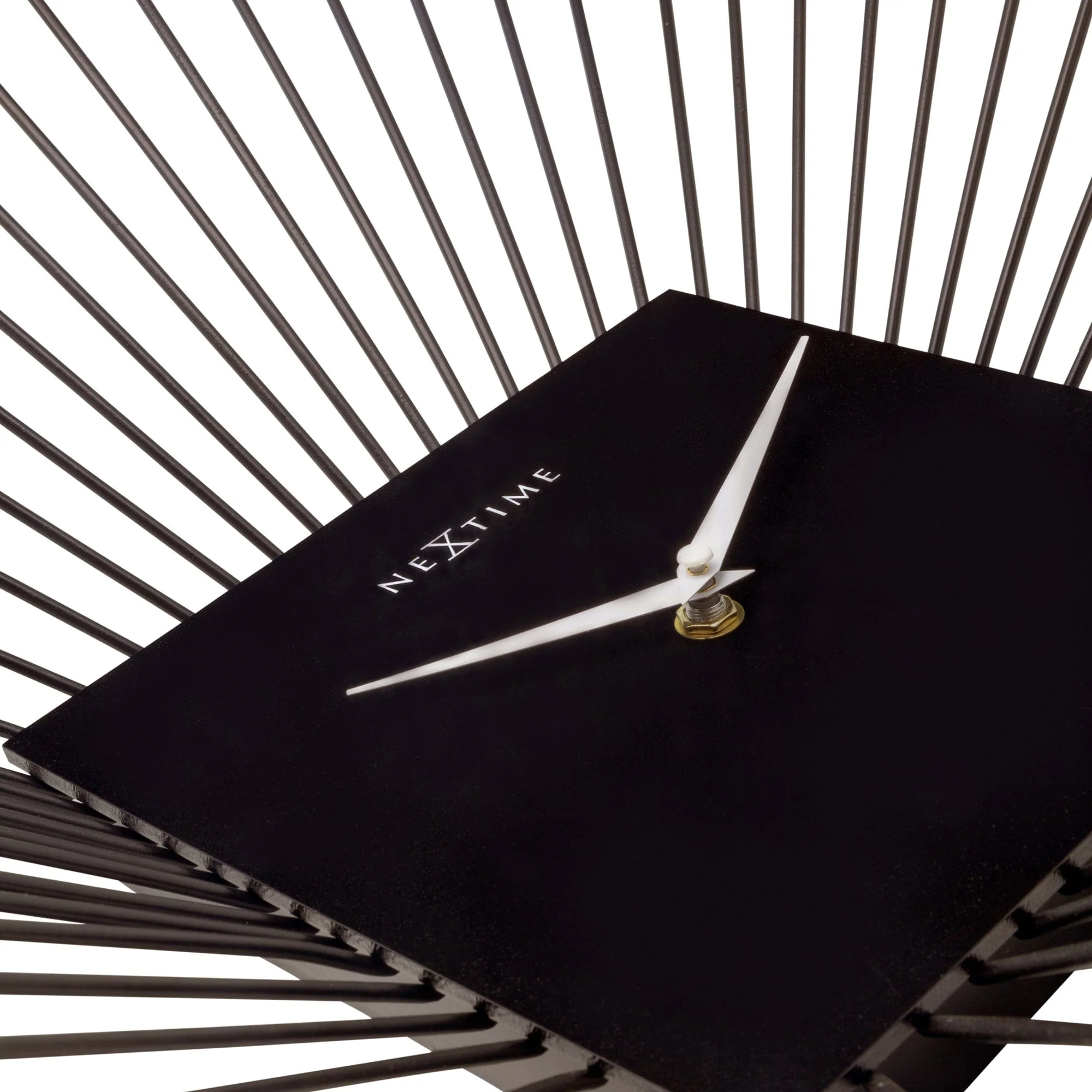NeXtime - Wandklok 45x45x15cm-Stil-Zwart-Metaal-NeXtime "Vasco Square" - Image 5