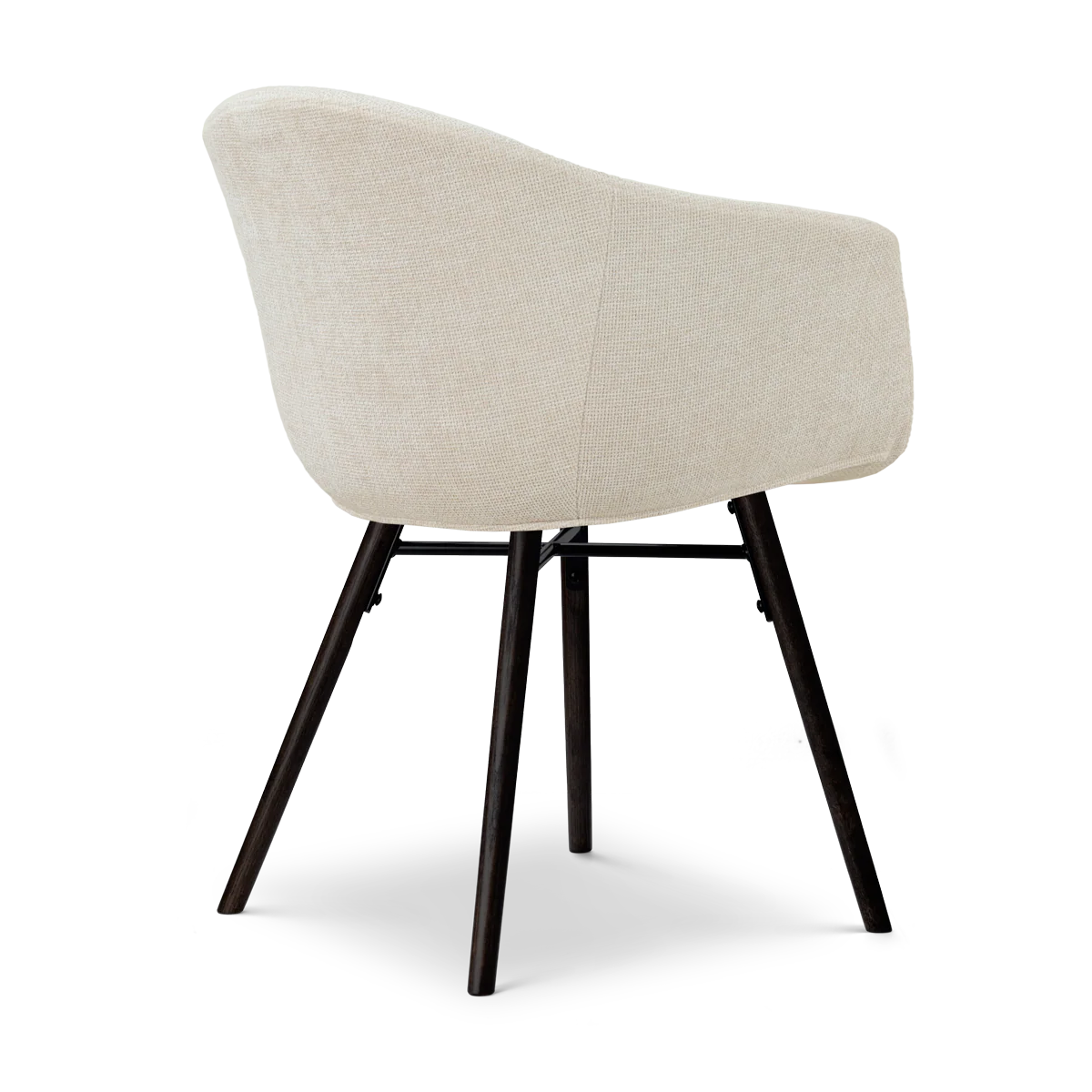 Nolon Nena-Otis Eetkamerstoel Cottonbeige - Zwart Houten Onderstel - Image 8