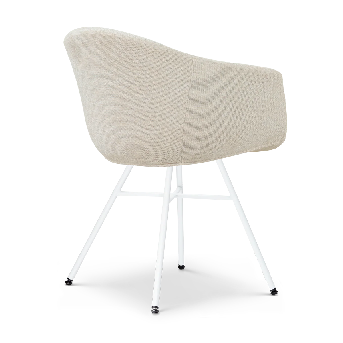 Nolon Noa-Otis Eetkamerstoel Cottonbeige - Wit Onderstel - Image 7