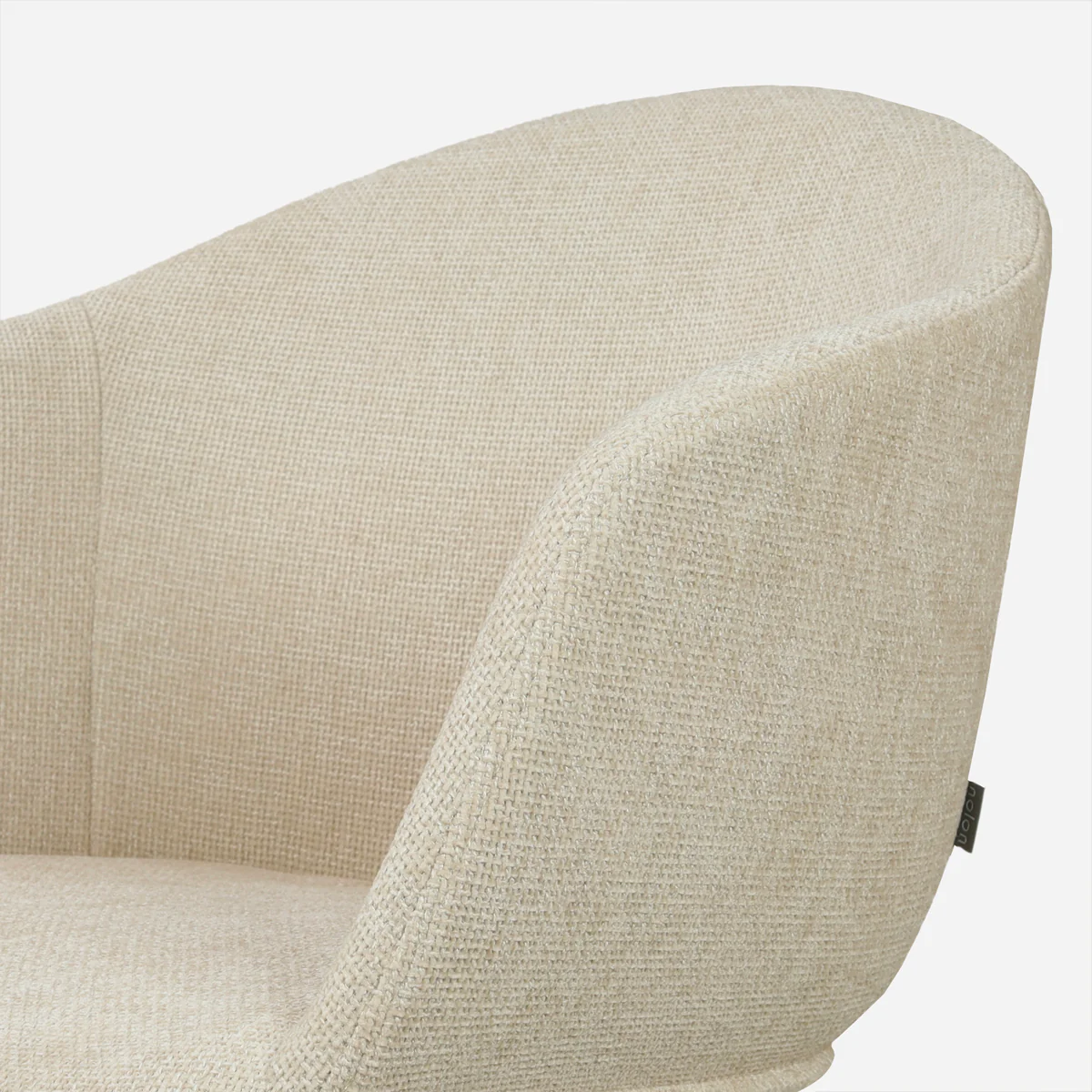 Nolon Noa-Otis Eetkamerstoel Cottonbeige - Zwart Onderstel - Image 3