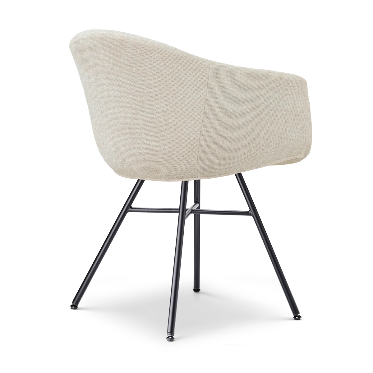 Nolon Noa-Otis Eetkamerstoel Cottonbeige - Zwart Onderstel - Image 7