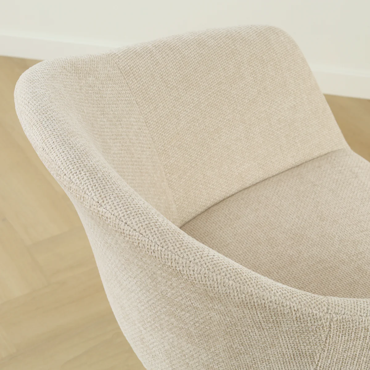 Nolon Noa-Otis Eetkamerstoel Cottonbeige - Zwart Onderstel - Image 8